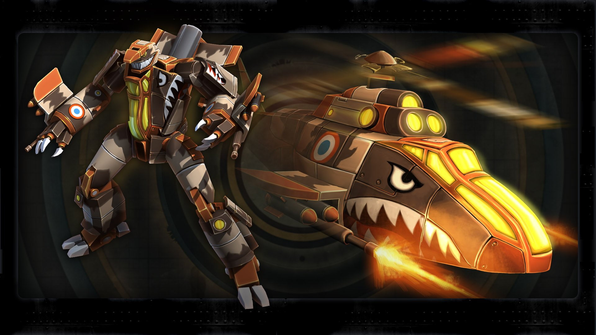 fighting, mecha, line, mech, sci-fi, airmech, online, 1080P, assembly, fron, HD Wallpaper