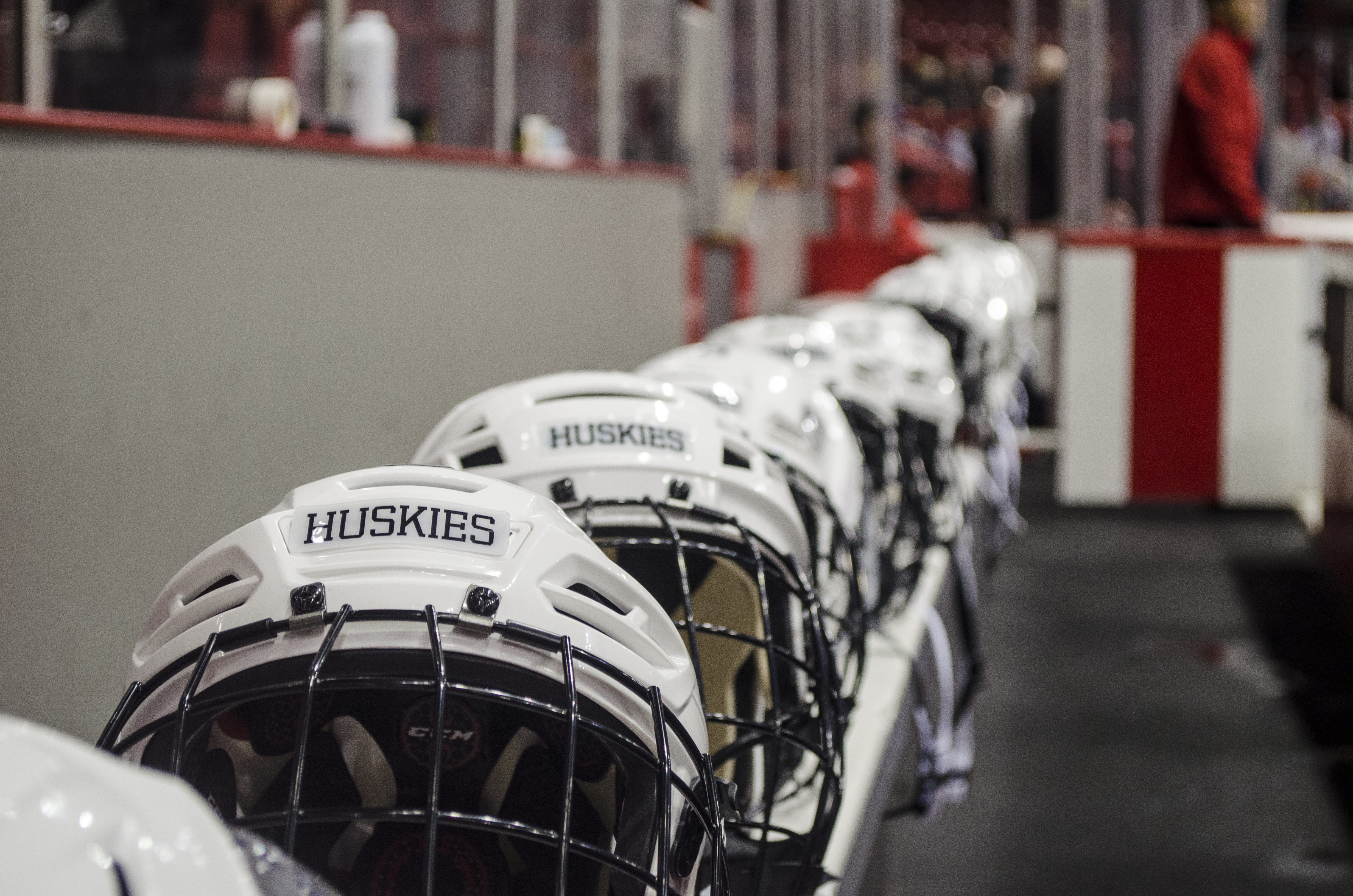 hockey, human, building, outdoors, boston, crash helmet, lot, mode of transportation, sport, helmet, transportation, factory, person, white, assembly line, HD Wallpaper