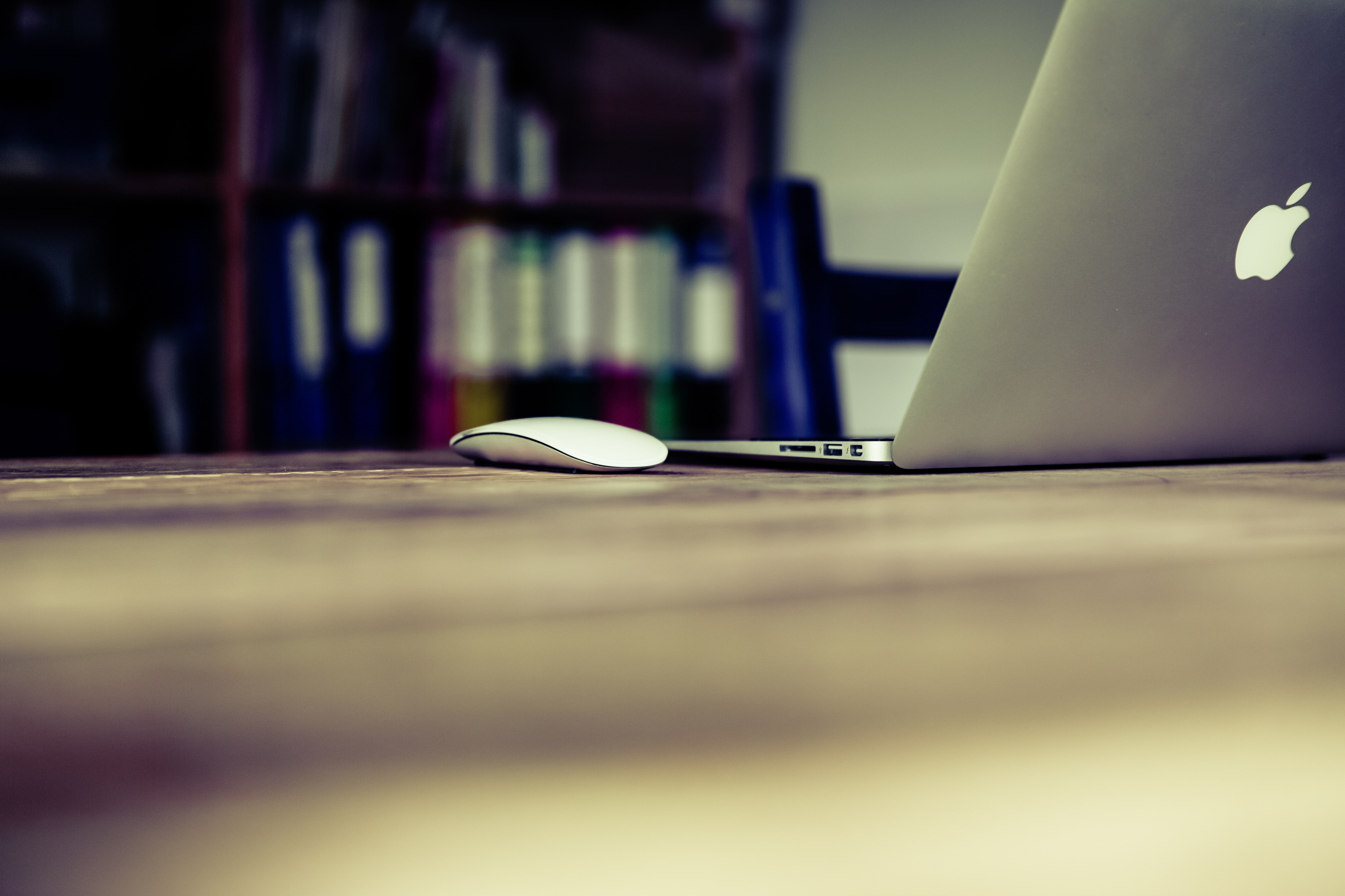 Macbook, Airbook, computer, 5K, no people, still life, indoors, computer equipment, laptop, surface level, connection, wireless technology, desk, table, HD Wallpaper