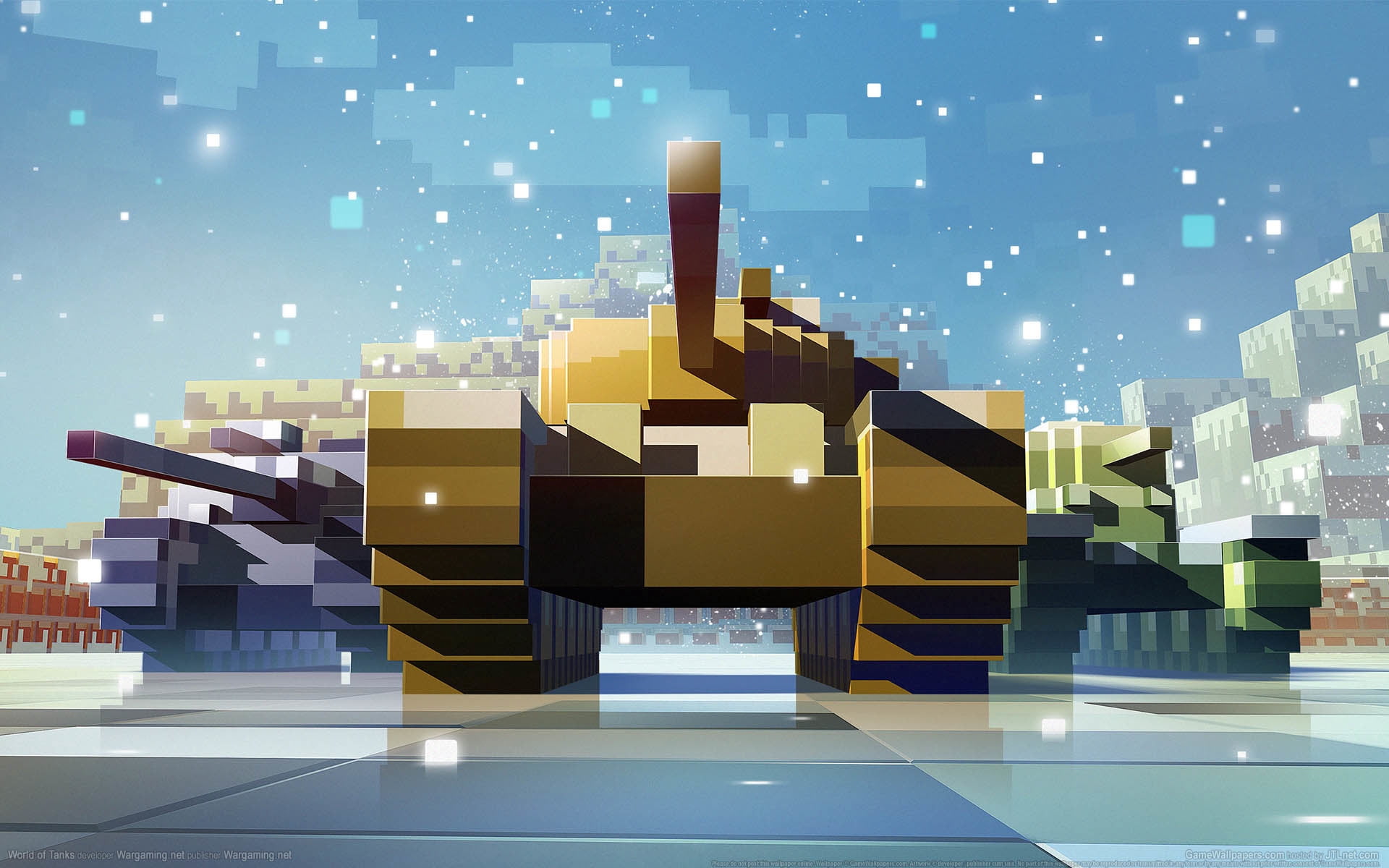 illustration, digital, pixels, built Structure, cityscape, box - Container, architecture, design, no people, city, building exterior, tank, digital composite, HD Wallpaper