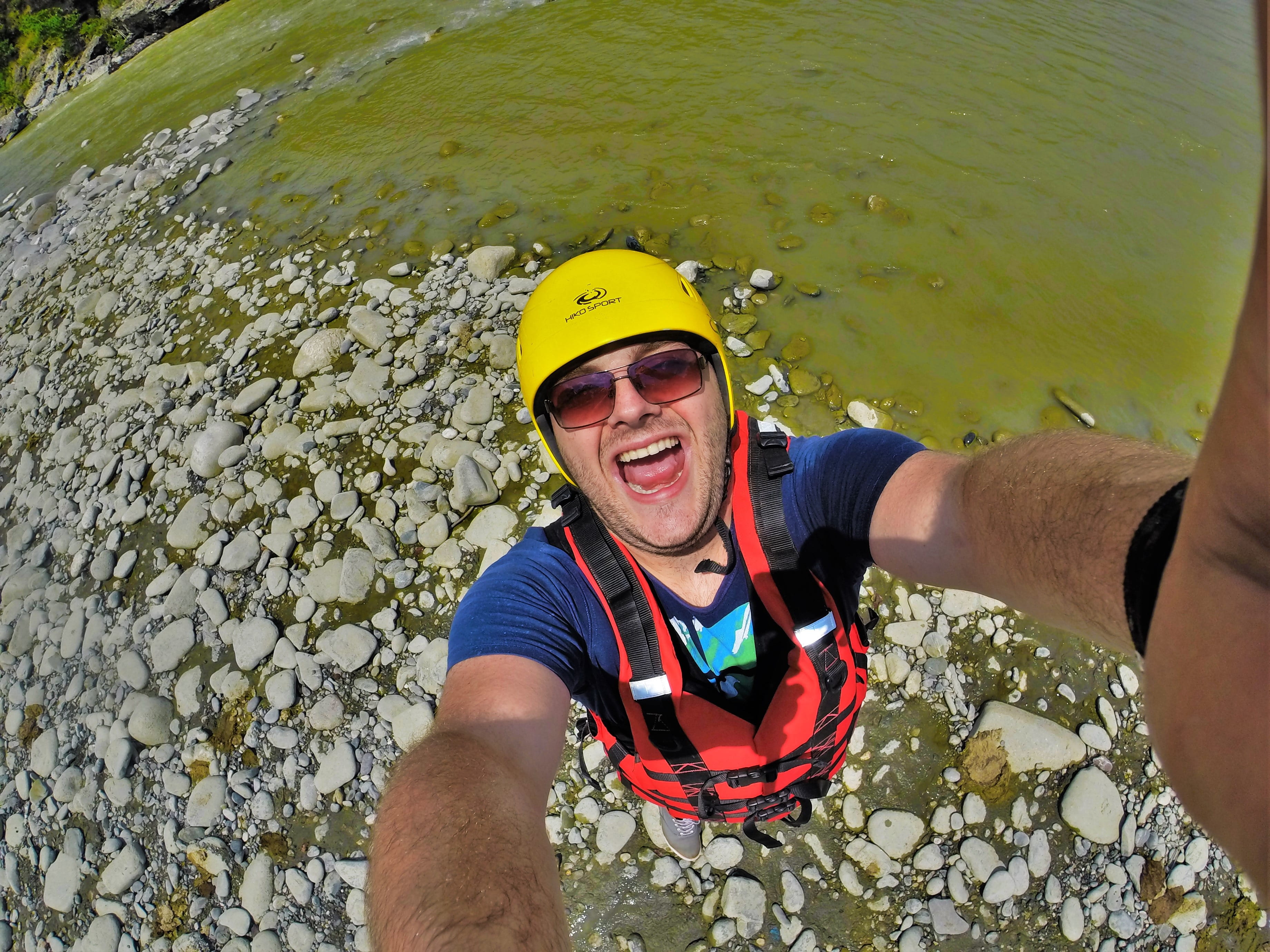 Sport, survival, portrait, raft, exercise, one man only, adrenaline, outdoors, high angle view, active, power, challenge, flow, males, looking at camera, HD Wallpaper