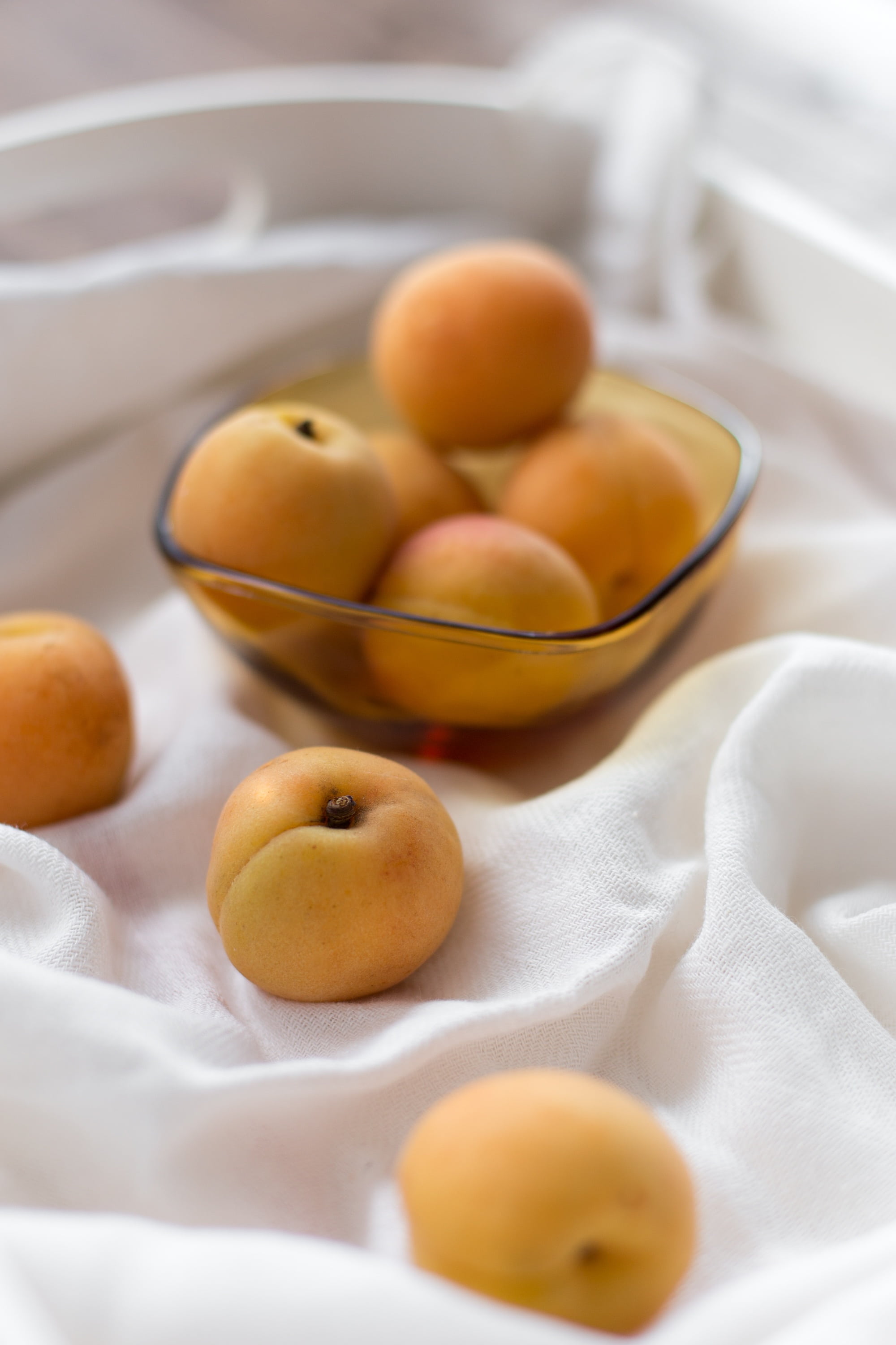 textile, apricot, container, bowl, close-up, brown, egg, food and drink, wellbeing, indoors, no people, 2K, high angle view, healthy eating, table, selective focus, Phone HD Wallpaper