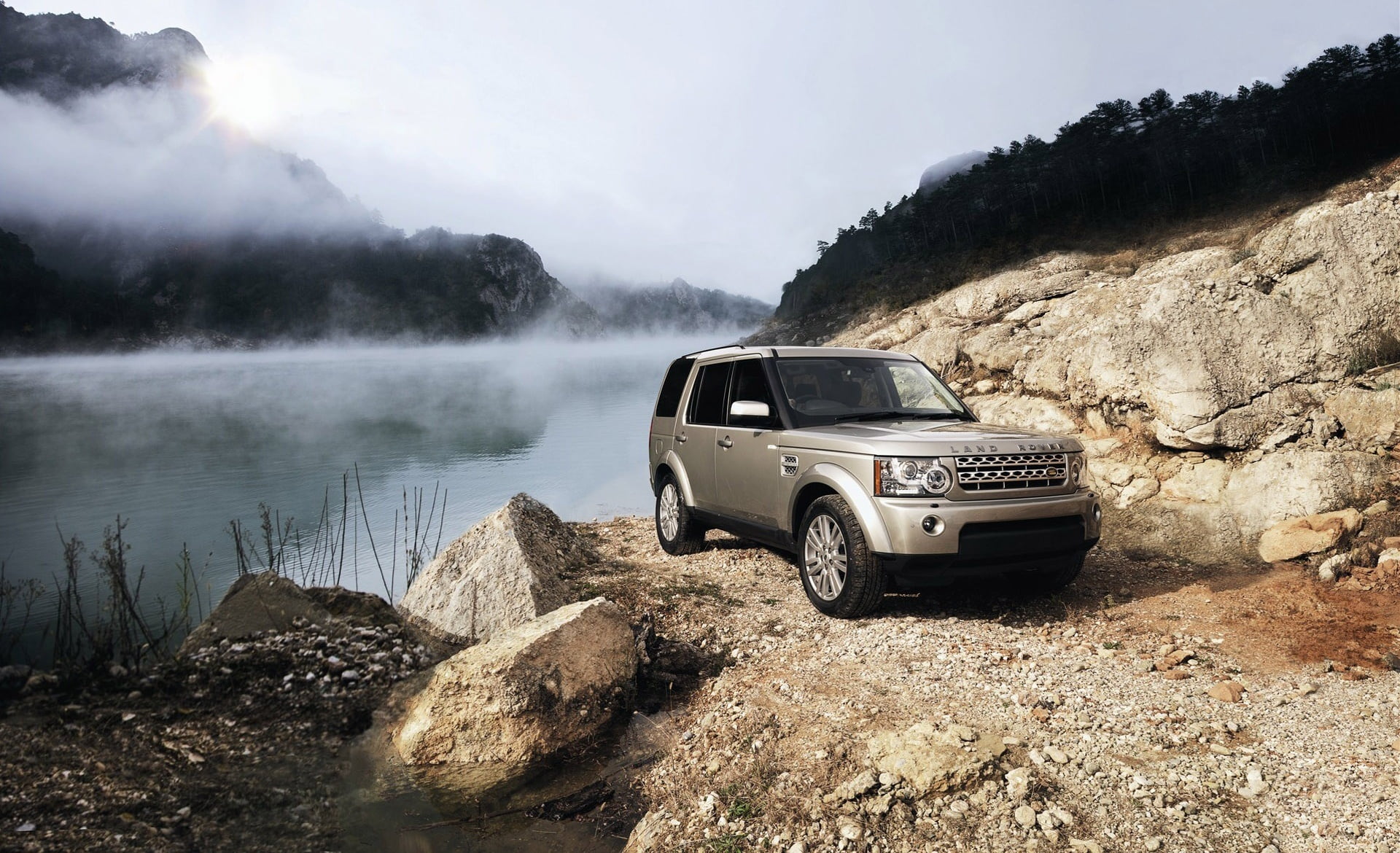 mode of transportation, water, machine, fog, 4x4, action, car, driving, sports Utility Vehicle, solid, crossing, sky, journey, transportation, speed, dirt, HD Wallpaper