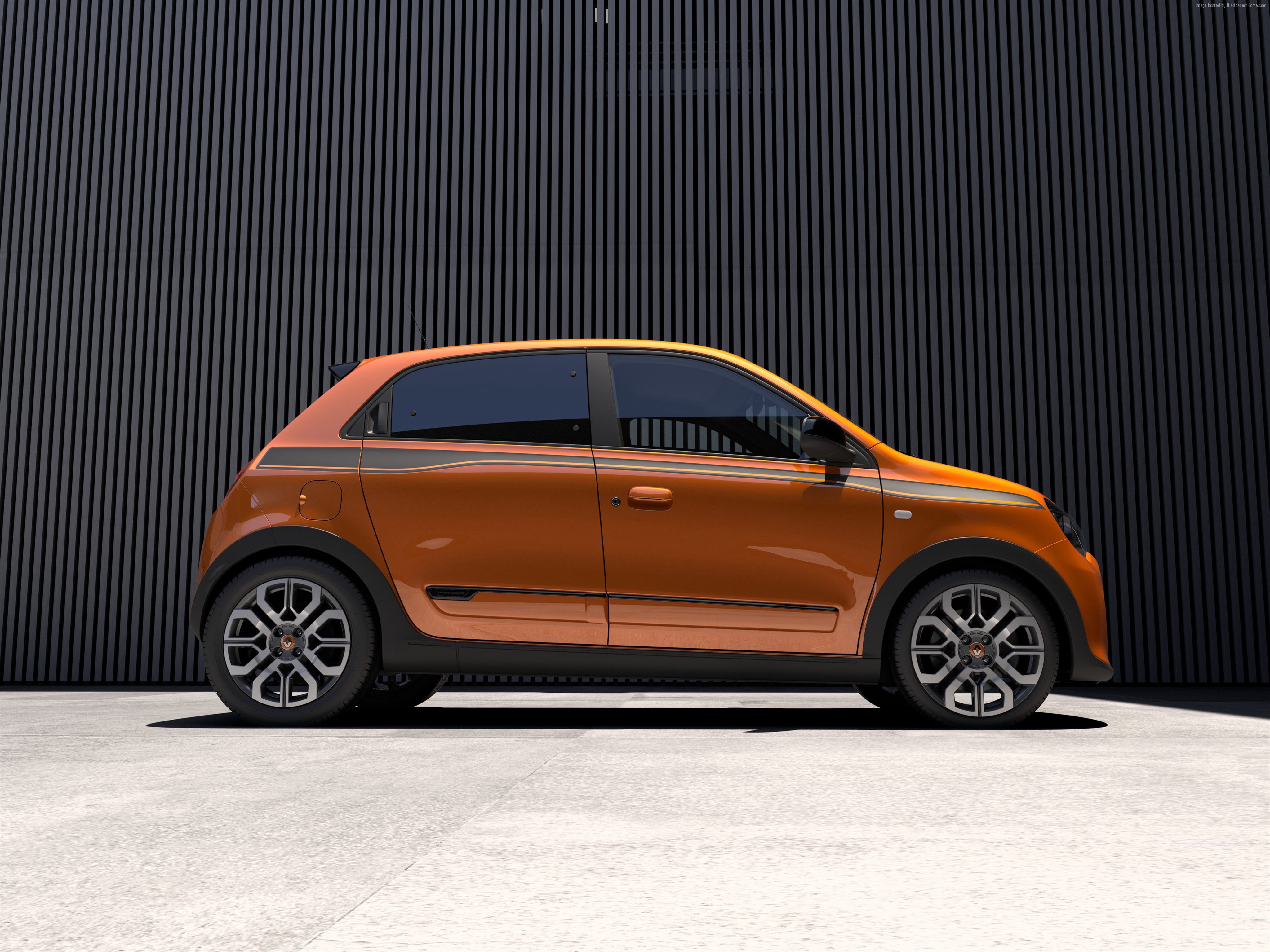 Renault Twingo GT, orange, hot hatch, 4K, HD Wallpaper