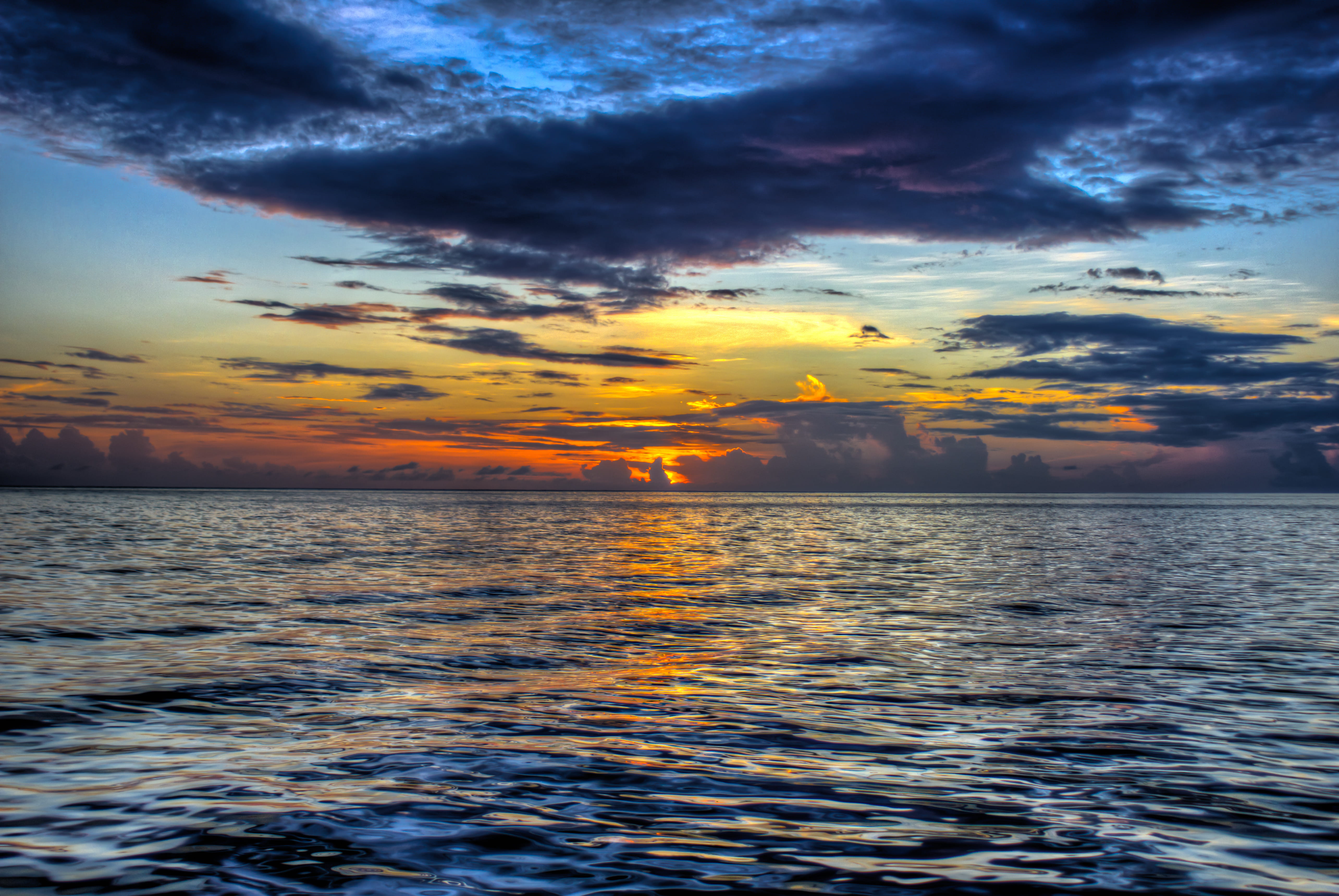 sea, idyllic, no people, scenics - nature, cloud - sky, ocean, rippled, tranquility, outdoors, saint vincent and the grenadines, horizon, beauty in nature, HD Wallpaper