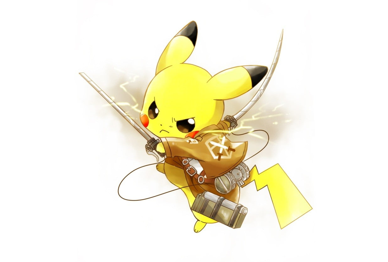 Shingeki no Kyojin, 480P, cosplay, Pikachu, Pokémon, HD Wallpaper