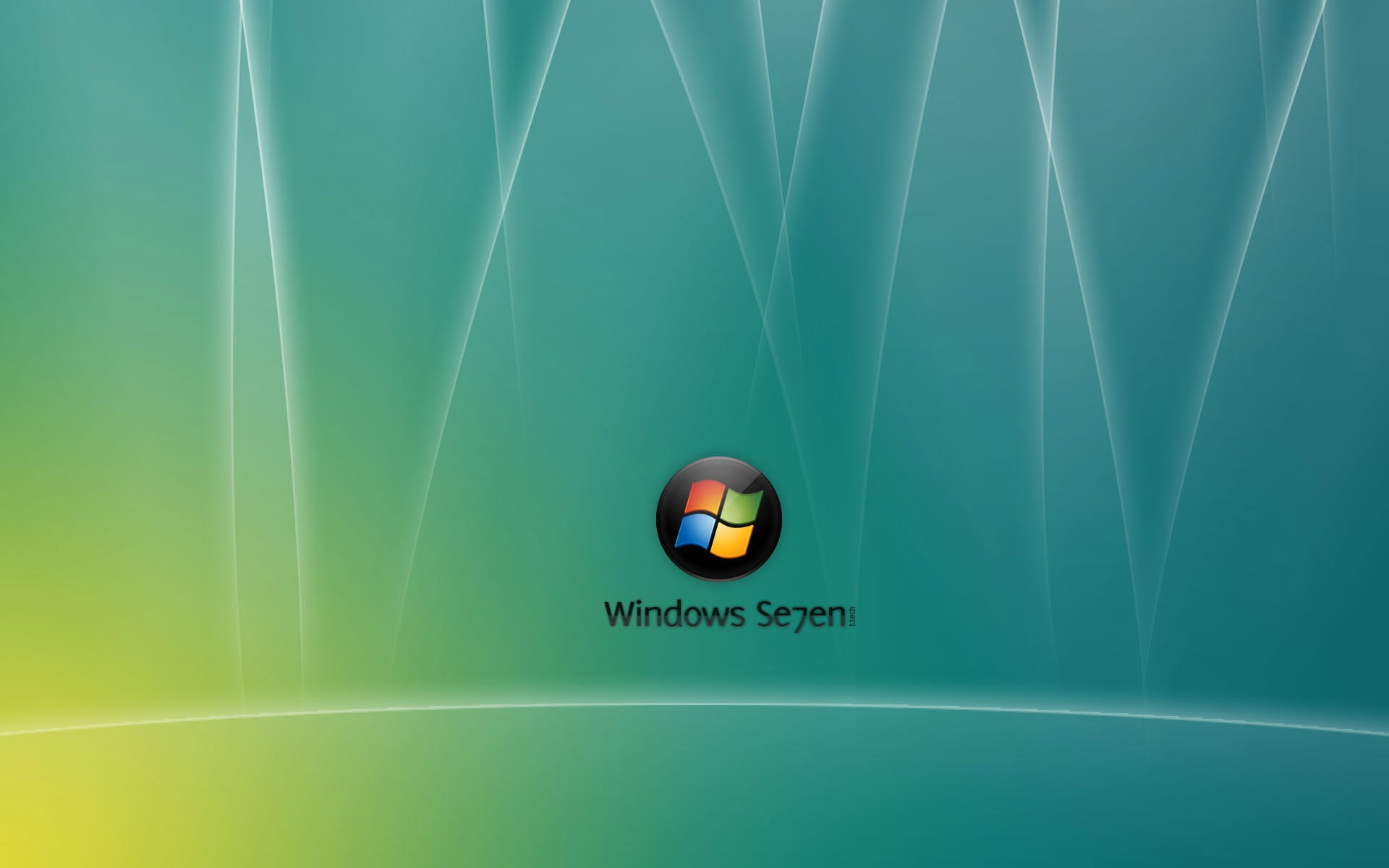 Green, microsoft, 1080P, technology, hd, 7, ball, vista, seven, windows, art, HD Wallpaper