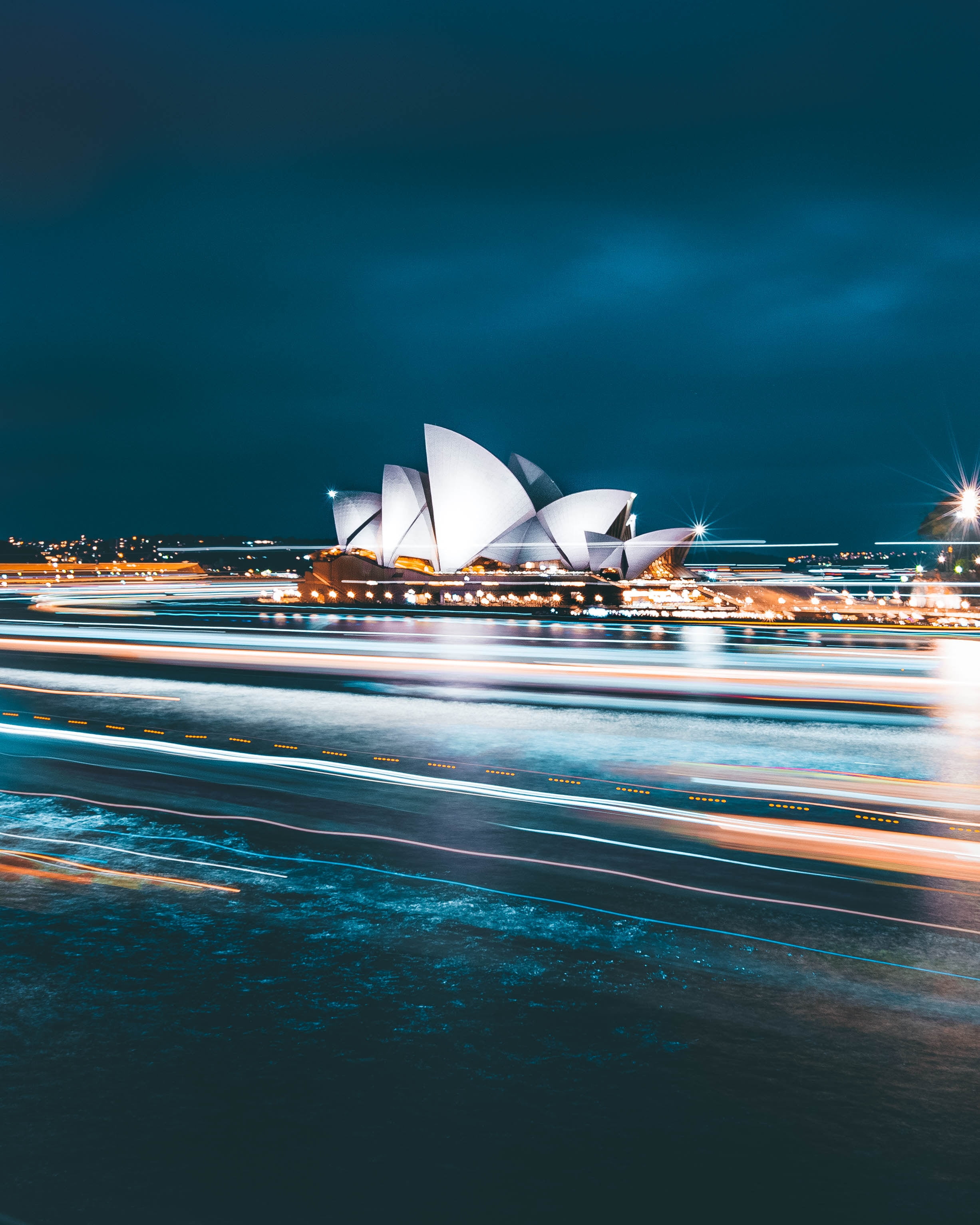 opera, travel Destinations, illuminated, city Life, harbor, building Exterior, street, australia, asia, office building exterior, blue, house, famous Place, Phone HD Wallpaper