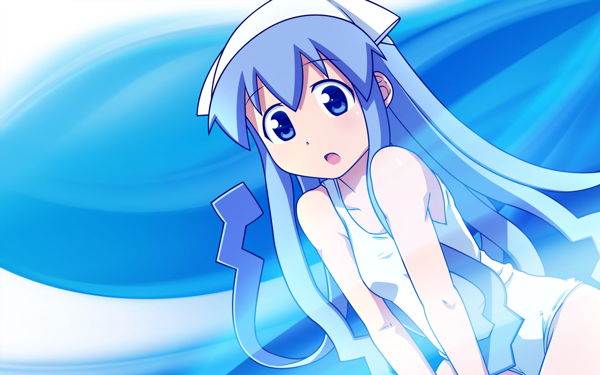 Squid Girl, 1080P, Anime, Ika Musume, HD Wallpaper