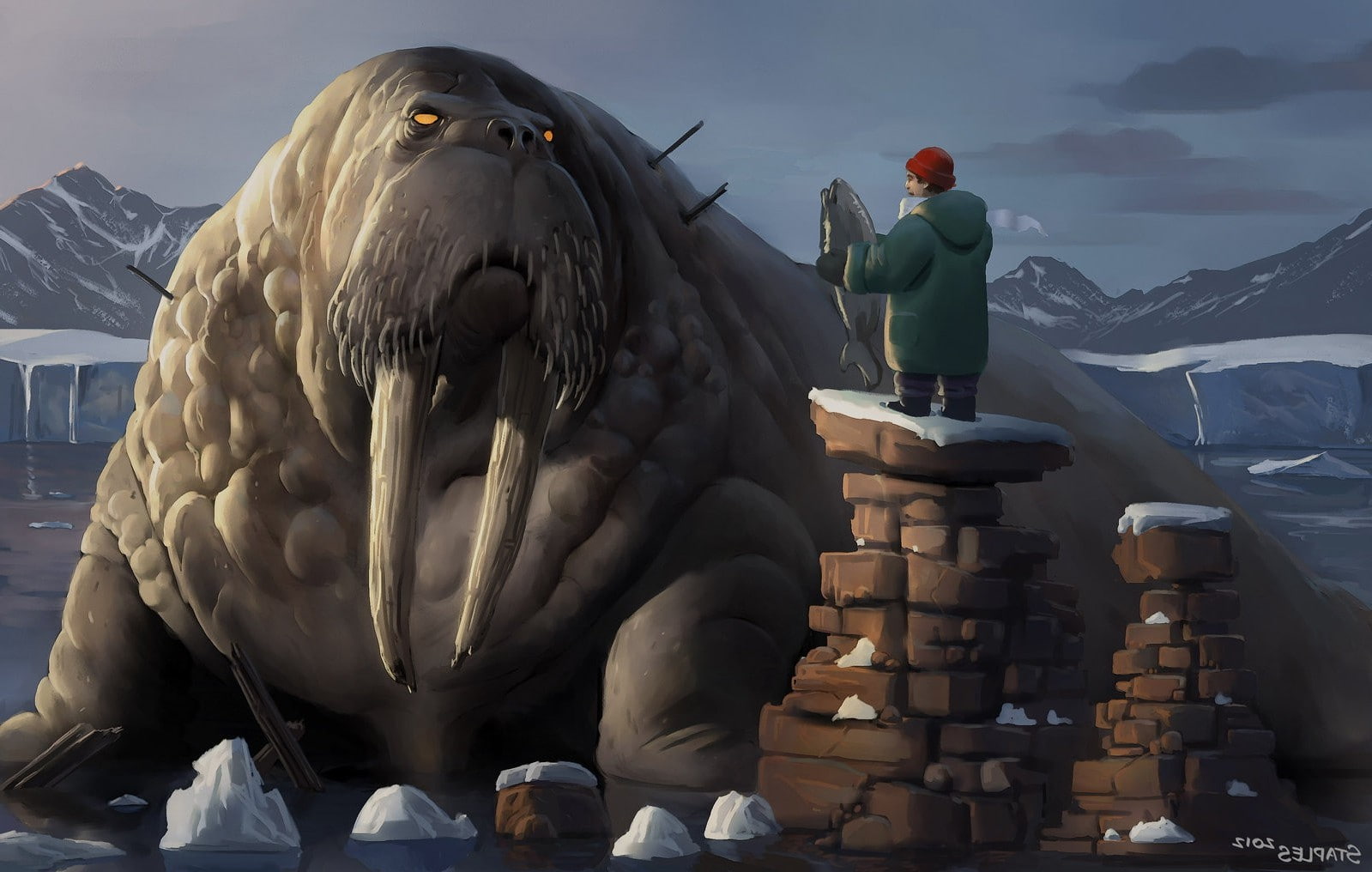 fantasy Art, walruses, 720P, Urf, HD Wallpaper