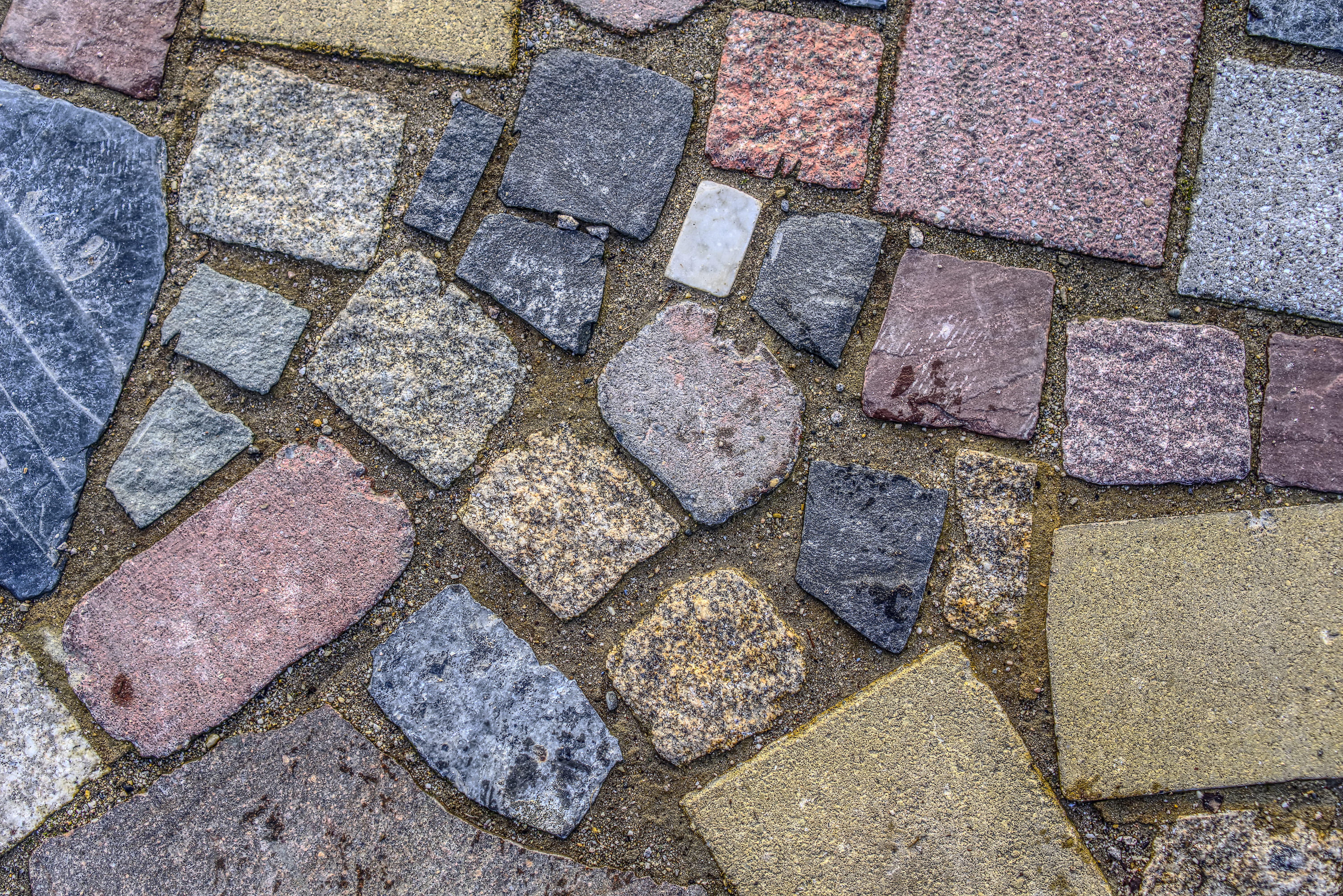 high dynamic range, rough, background, stone, backgrounds, day, high angle view, texture, road, concrete, cobblestone, footpath, full frame, no people, HD Wallpaper