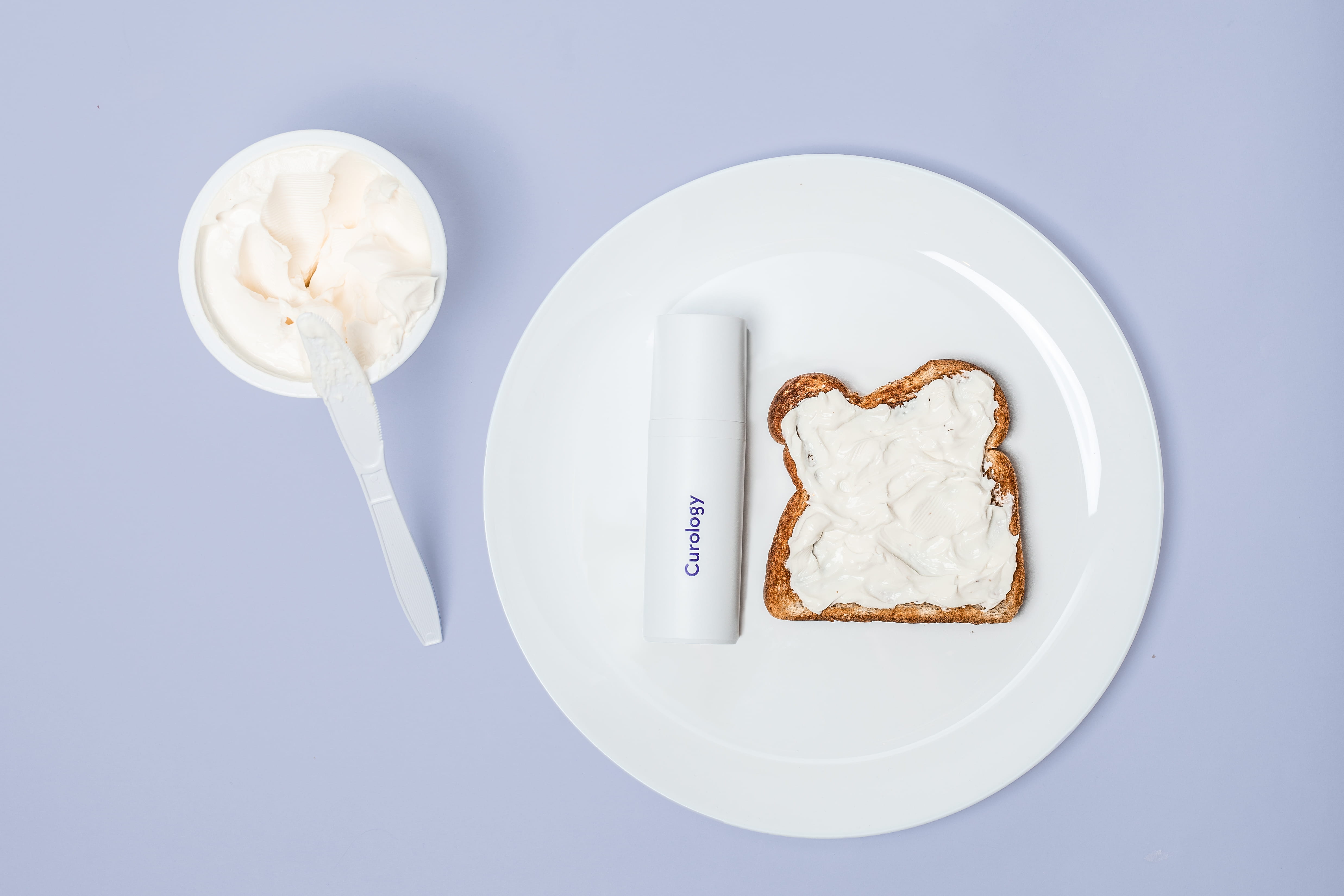 yogurt, food and drink, cream, plate, cutlery, whipped cream, directly above, studio shot, chocolate, breakfast, indoors, confectionery, bread, still life, HD Wallpaper