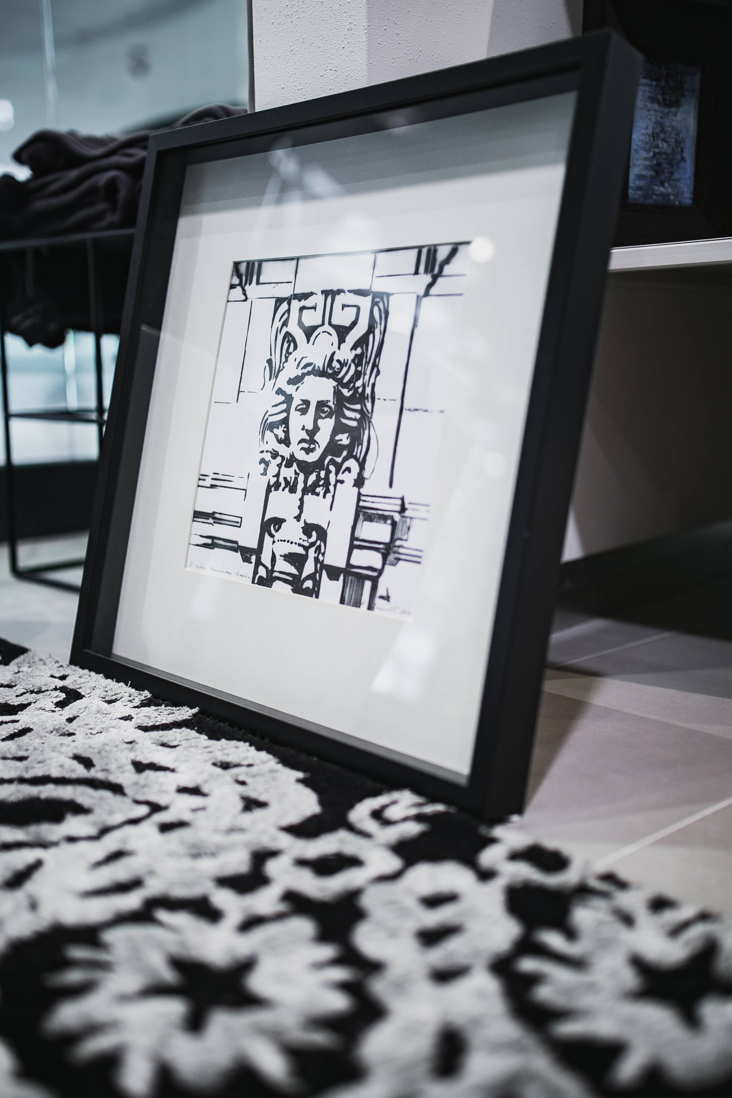western script, liquid-Crystal Display, art and craft, sketch, indoors, computer Monitor, drawing - art product, activity, technology, day, framed, representation, Phone HD Wallpaper