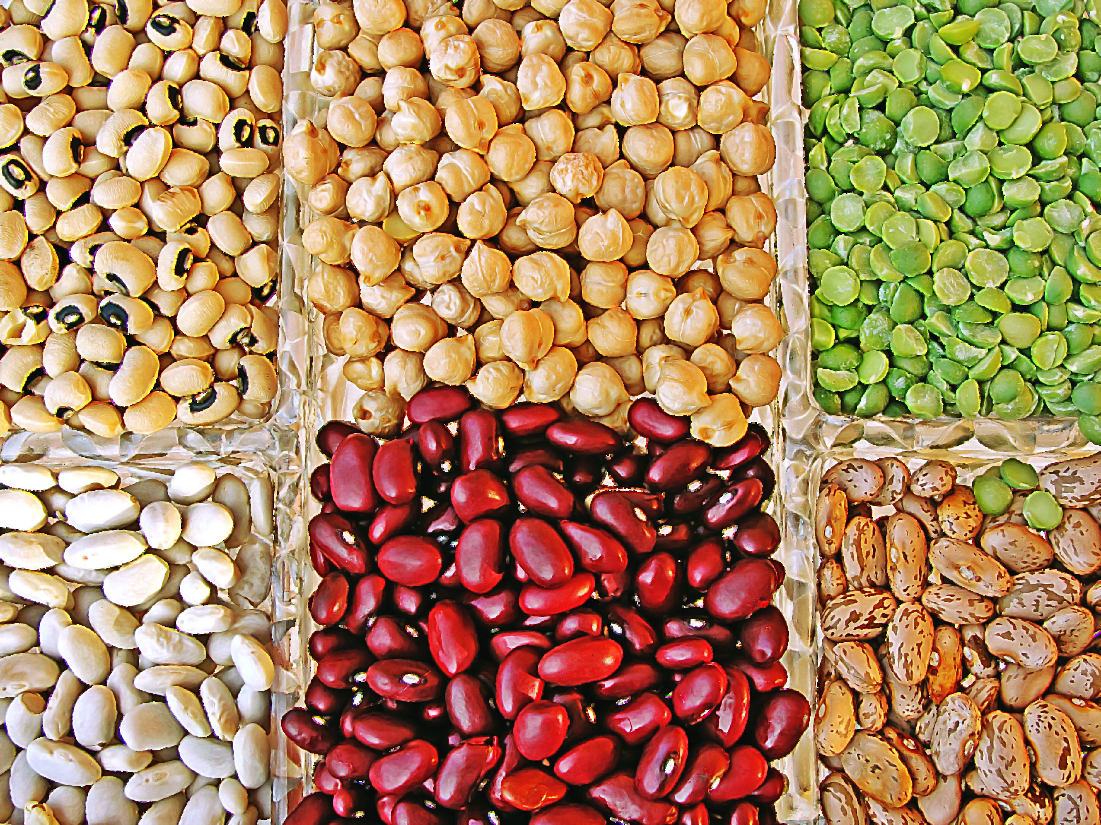 market stall, food and drink, power, legume, freshness, lentil, vegetarian Food, food, beans, arrangement, variation, 2K, vegetable, healthy Eating, chickpeas, HD Wallpaper