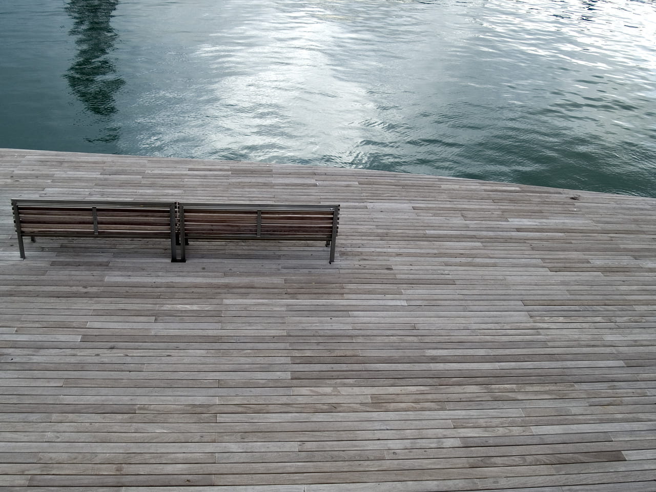 boardwalk, nature, jetty, brown, beauty in nature, sea, wood paneling, high angle view, wooden, decking, railing, 720P, absence, direction, deck, wood, HD Wallpaper