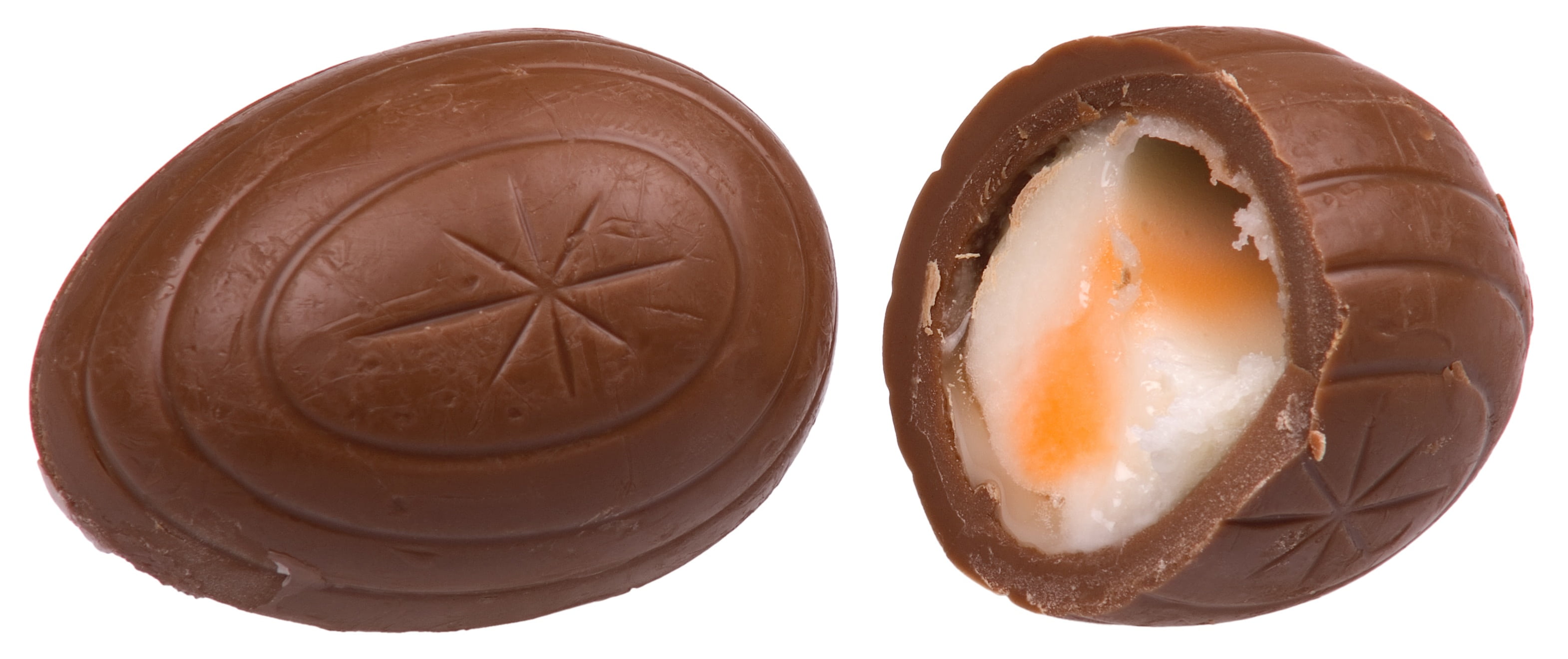 whole, egg, delicious, single object, food and drink, split, sugar, sweet, snack, two objects, no people, candy, close-up, brown, chocolate, cut out, indoors, HD Wallpaper