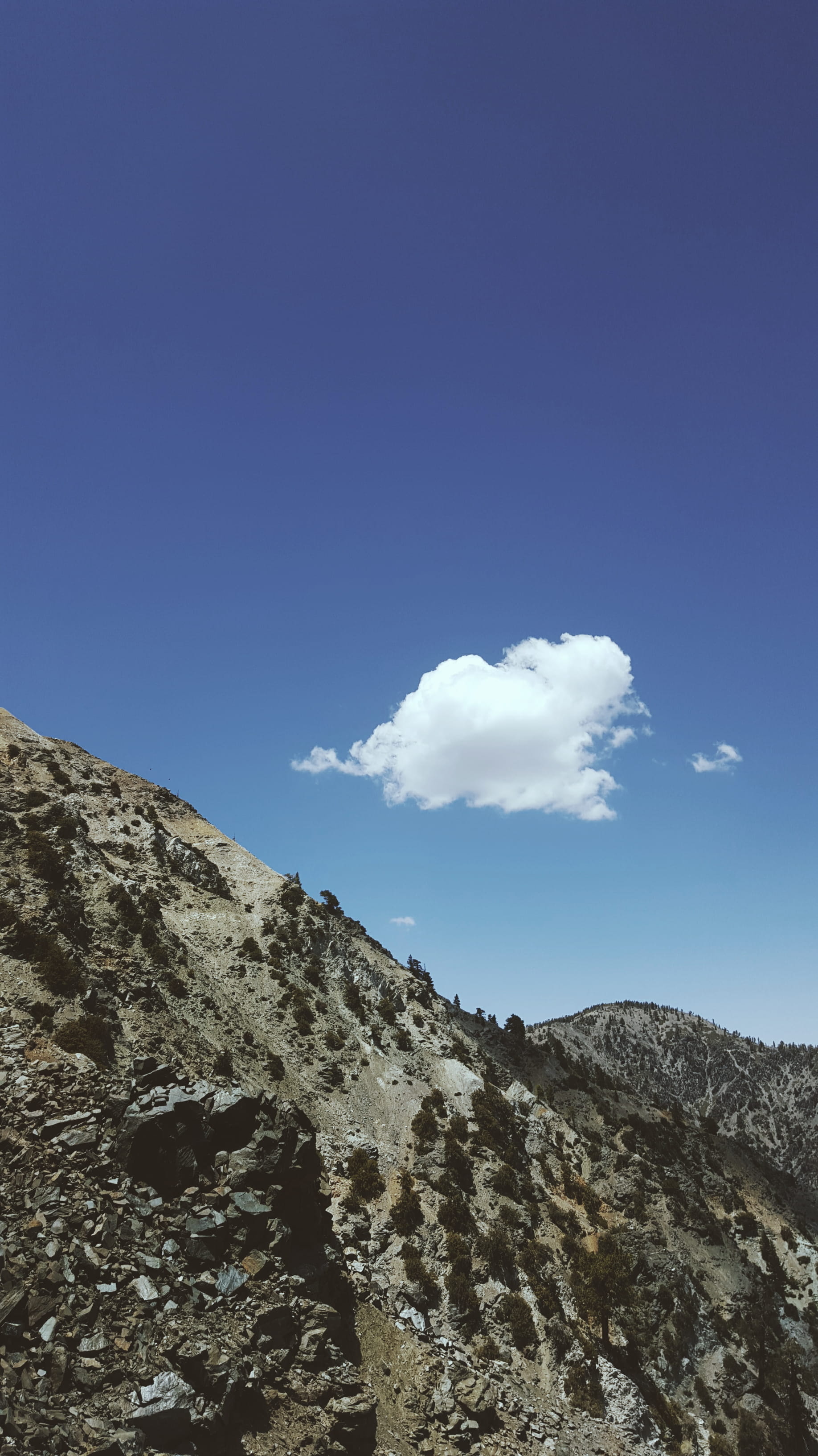adventure, devils backbone trail, clouds, mountain, tranquil scene, cloud - sky, tranquility, road, nature, leisure activities, outdoors, rock, day, copy space, Phone HD Wallpaper