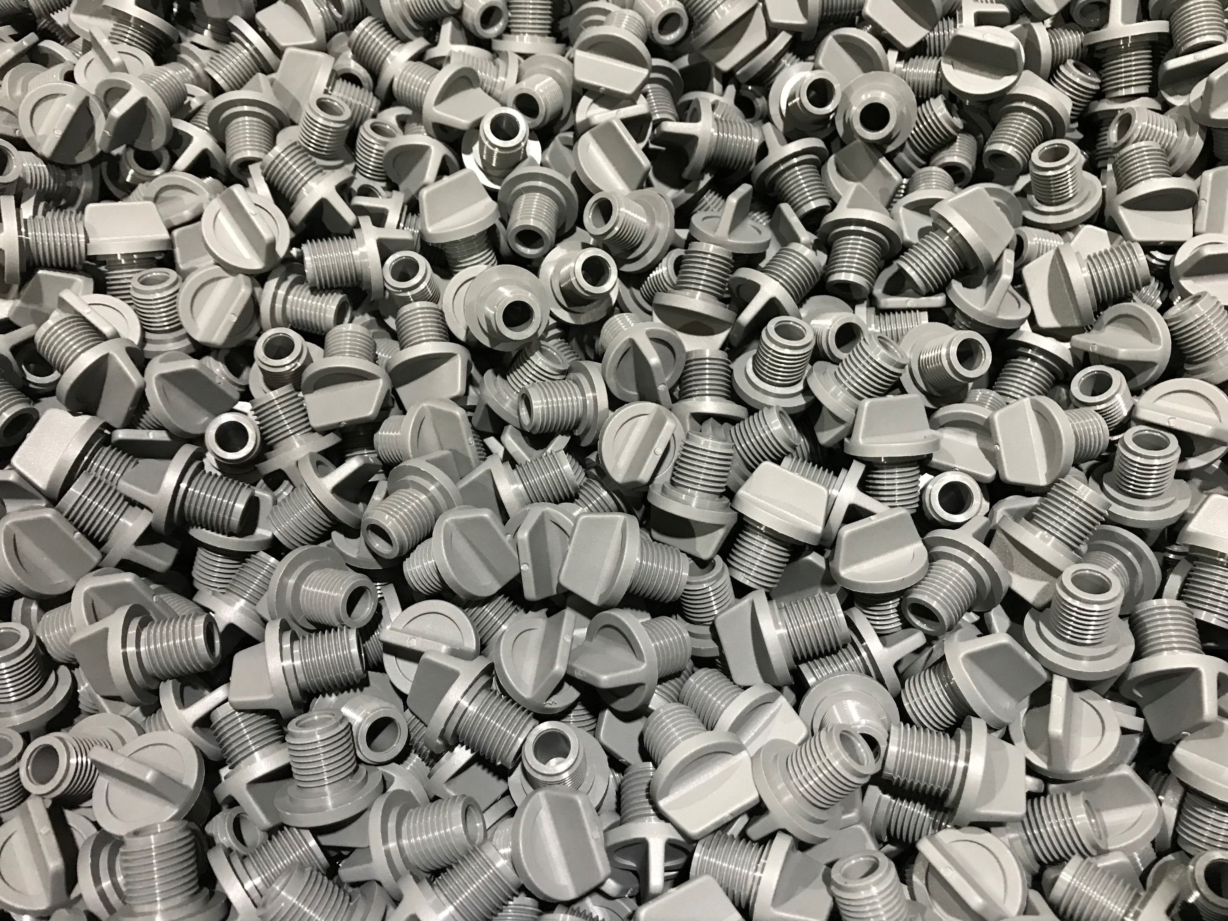 heap, silver colored, alloy, stack, full frame, directly above, no people, parts, nut - fastener, close-up, large group of objects, still life, bolt, high angle view, HD Wallpaper