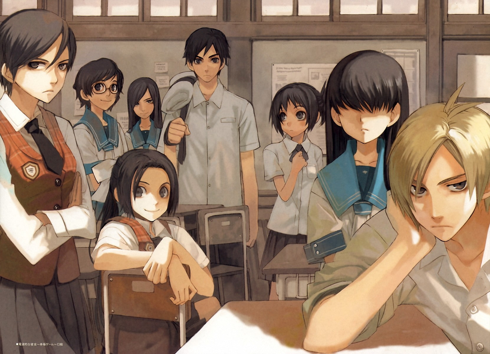 Yukihime Kirishima, real people, group of people, Jū Jūzawa, Kaori Shiraishi, males, Denpa teki na Kanojo, people, crowd, Ichiko Ayase, Hikaru Ochibana, HD Wallpaper
