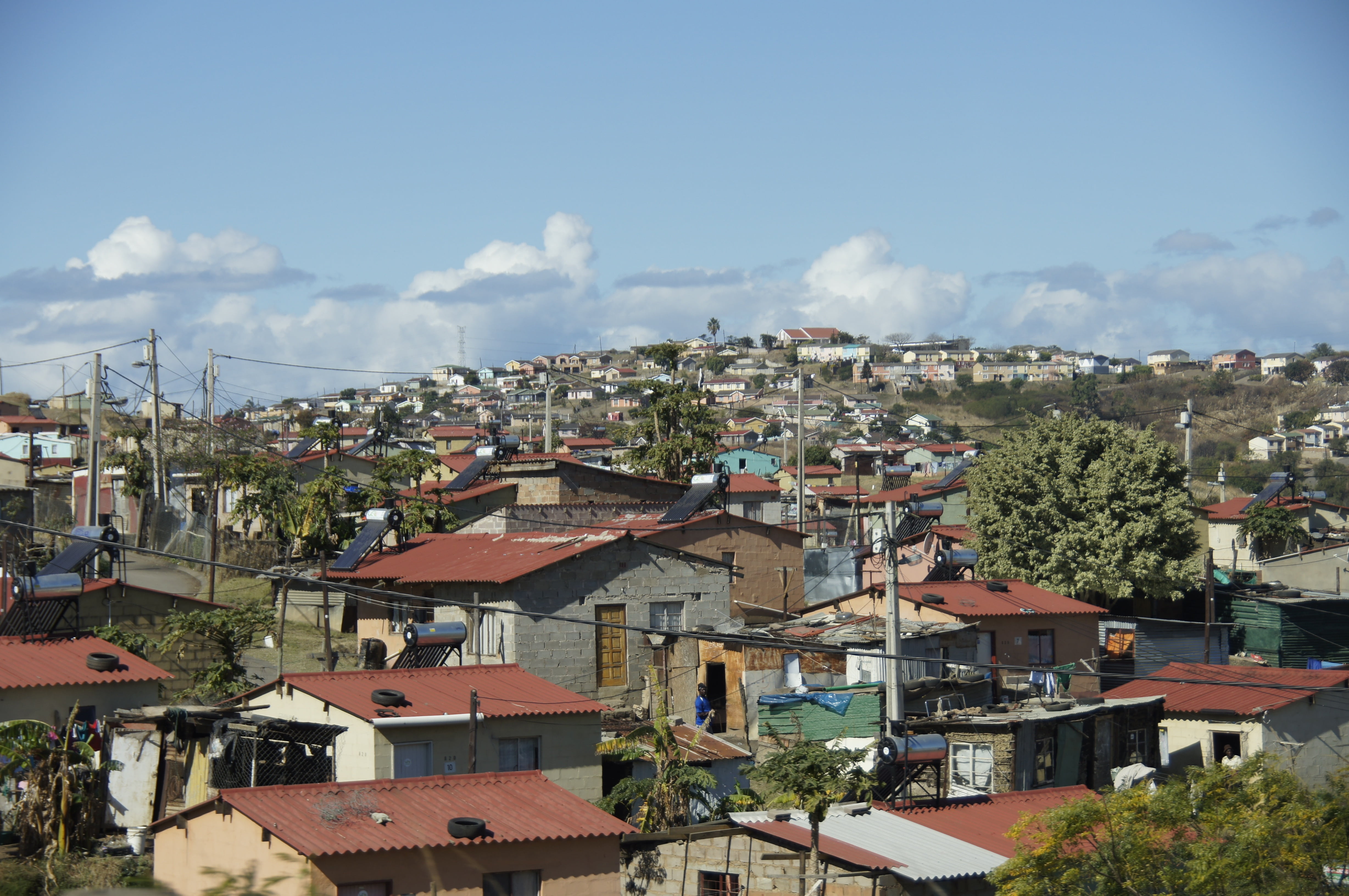 cloud - sky, city, house, sky, building, tribe, outdoors, african, landscape, tree, high angle view, roof, architecture, village, shacks, daytime, nature, HD Wallpaper