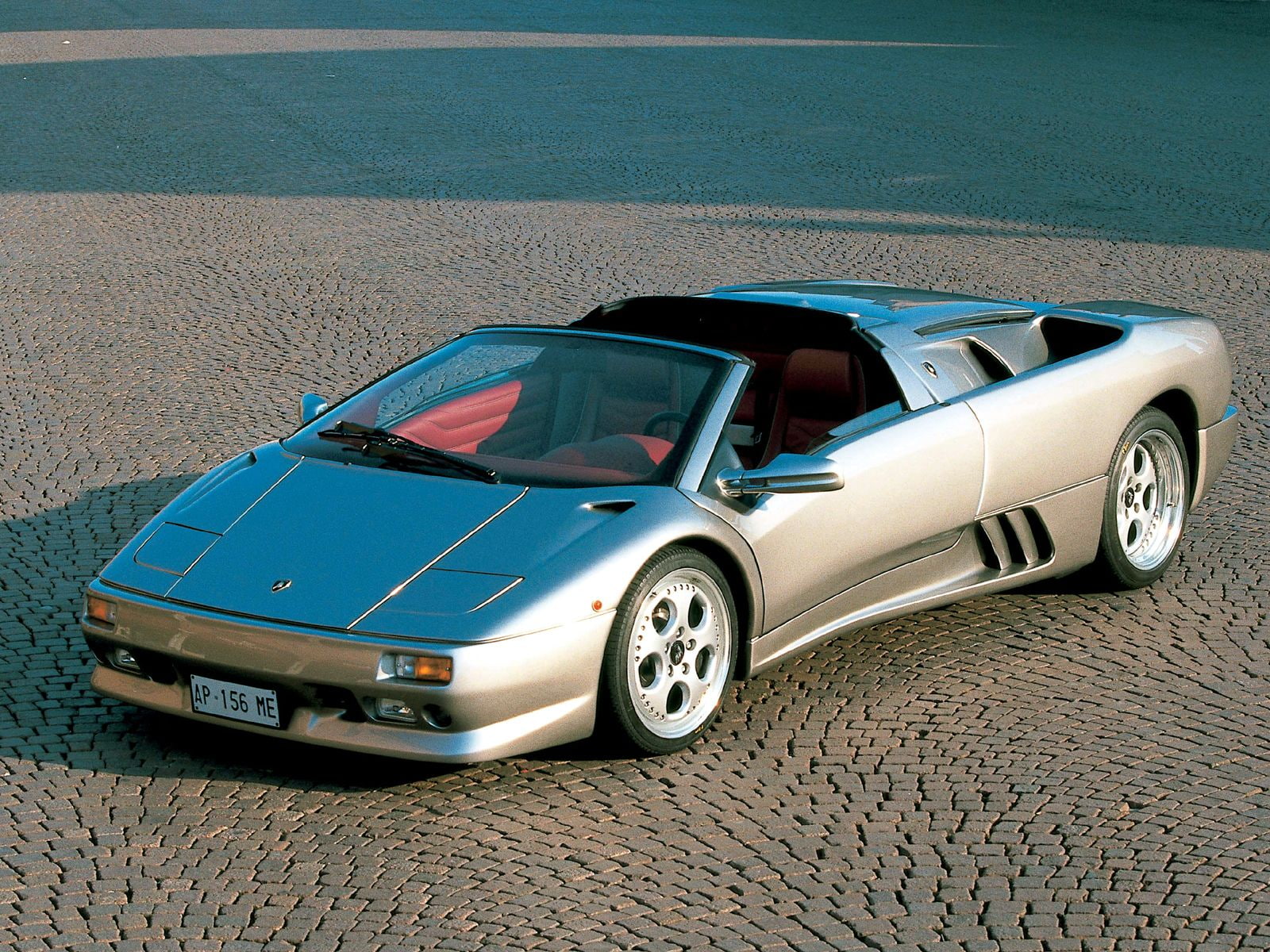 lamborghini, roadster, supercar, 720P, diablo vt, supercars, diablo, 1995, HD Wallpaper