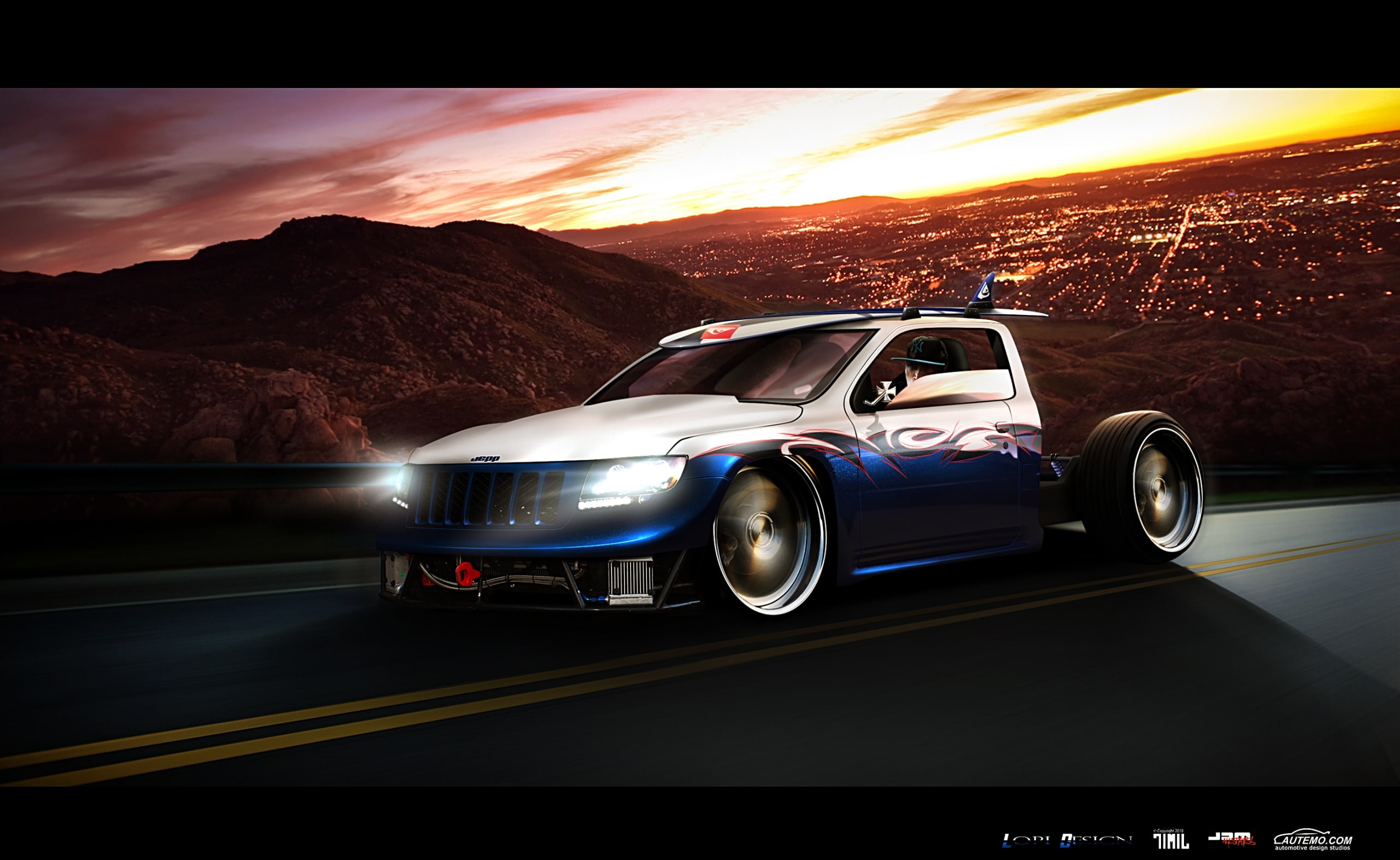 blue, motor vehicle, land vehicle, 2K, vt, beauty in nature, Other Cars, mode of transportation, sky, nature, outdoors, mountain, road trip, on the move, HD Wallpaper