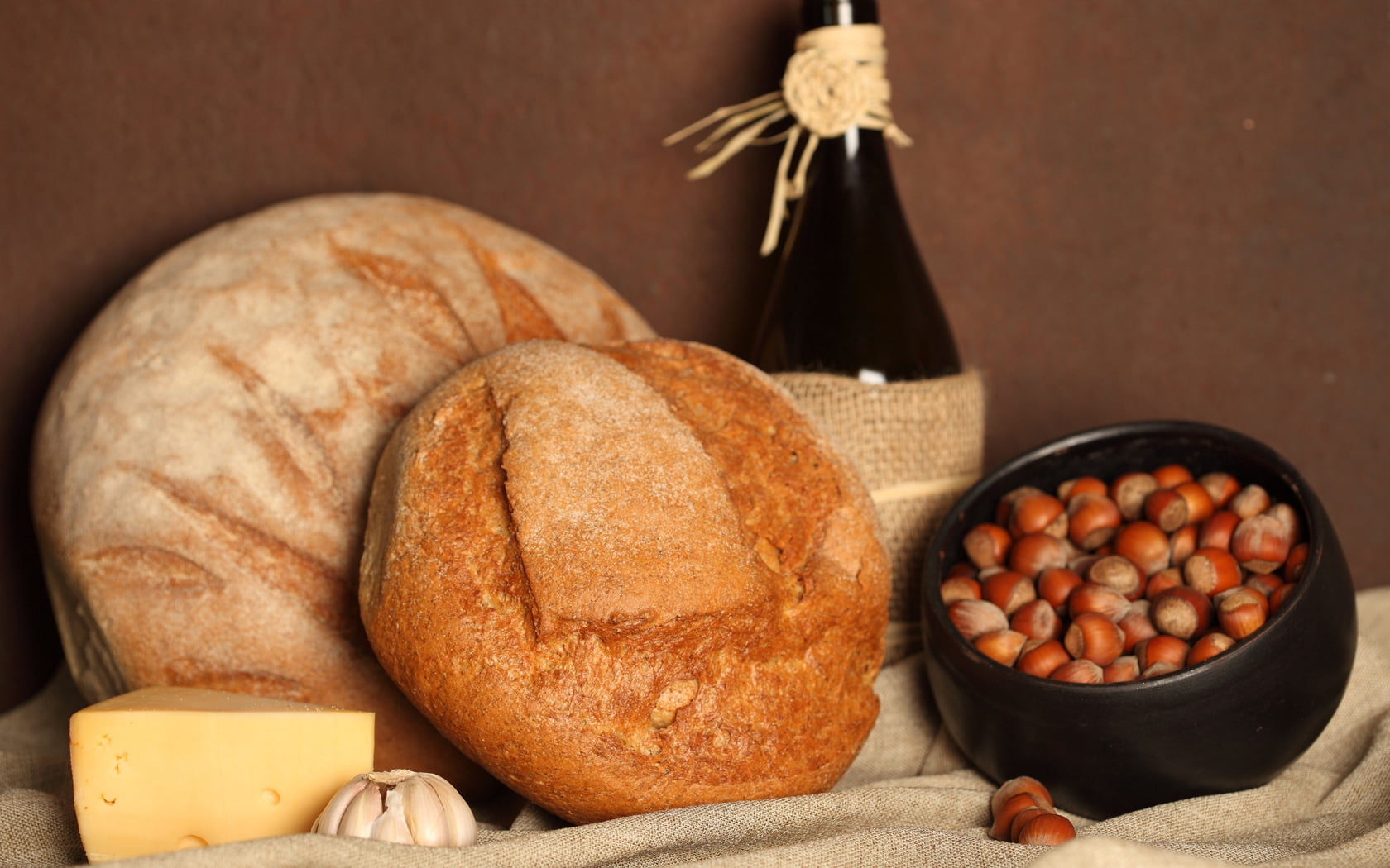 still life, backgrounds, crop, loaf of Bread, baguette, seed, white, cheese, slice, cultures, gourmet, agriculture, wholegrain, wellbeing, cereal Plant, HD Wallpaper