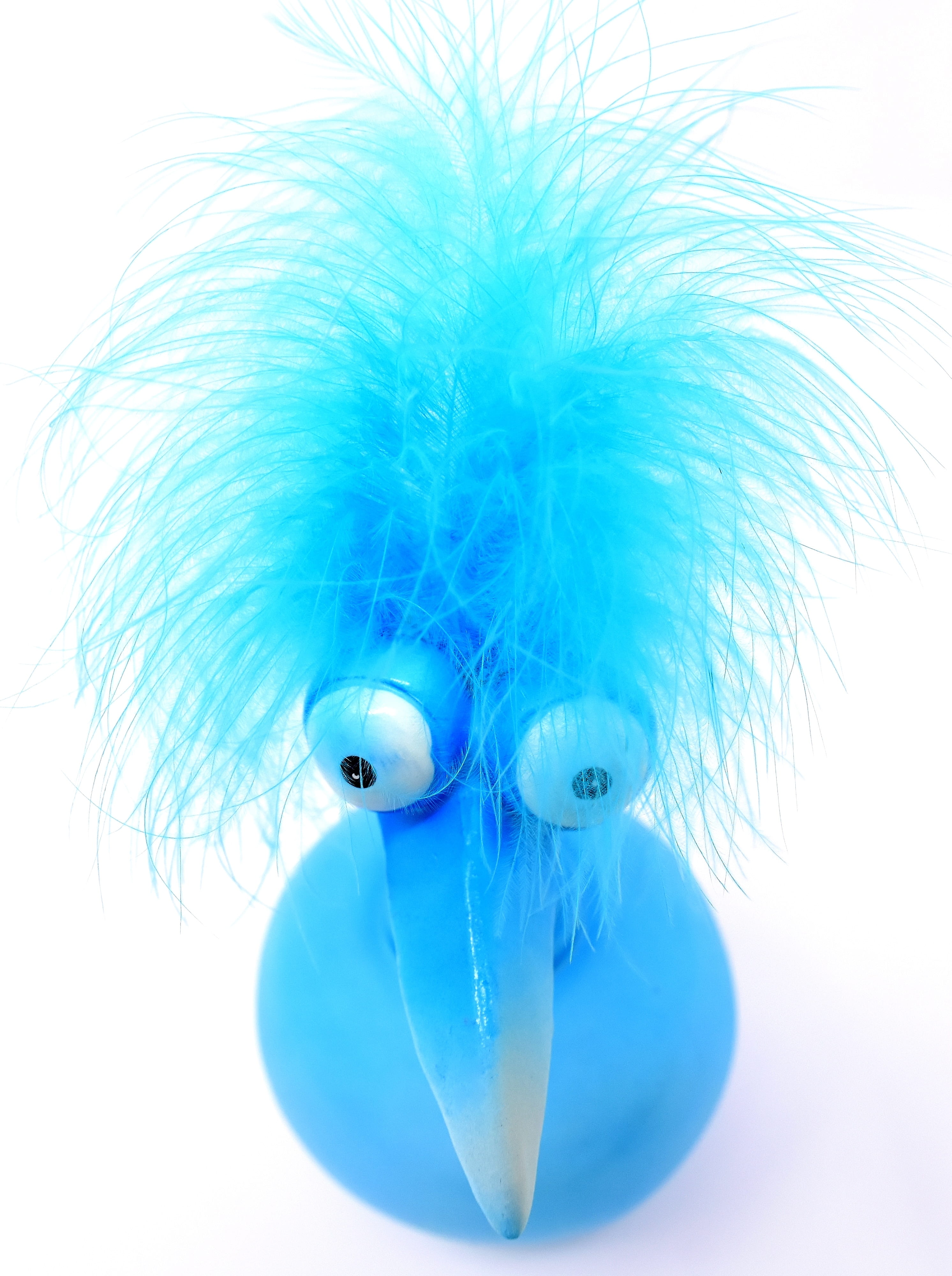 close-up, blue, colorful, cut out, funny, weird bird, turquoise colored, digital composite, fun, human face, deco, human body part, making a face, representation, Phone HD Wallpaper