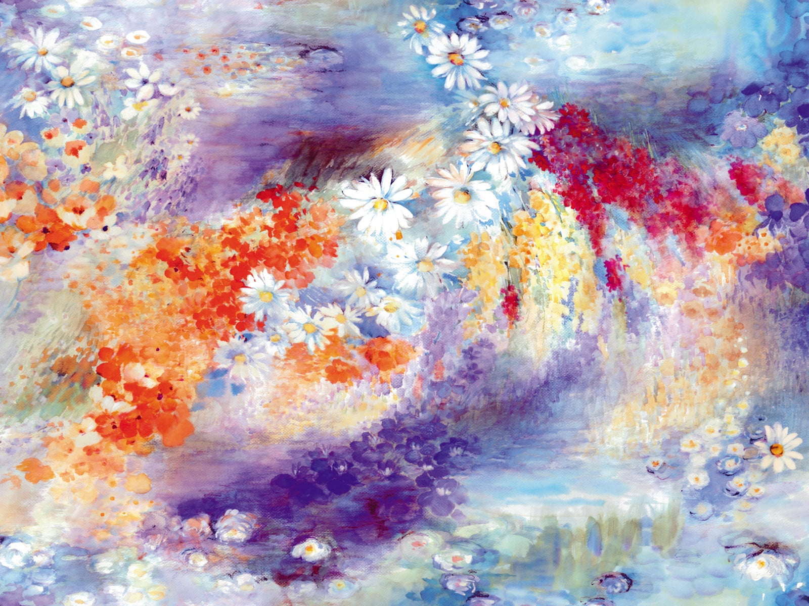 design Element, watercolor Paints, outdoors, pattern, flowers, design, patterns, bright, painting, art and craft, sea, yellow, art Product, stained, illustration, HD Wallpaper