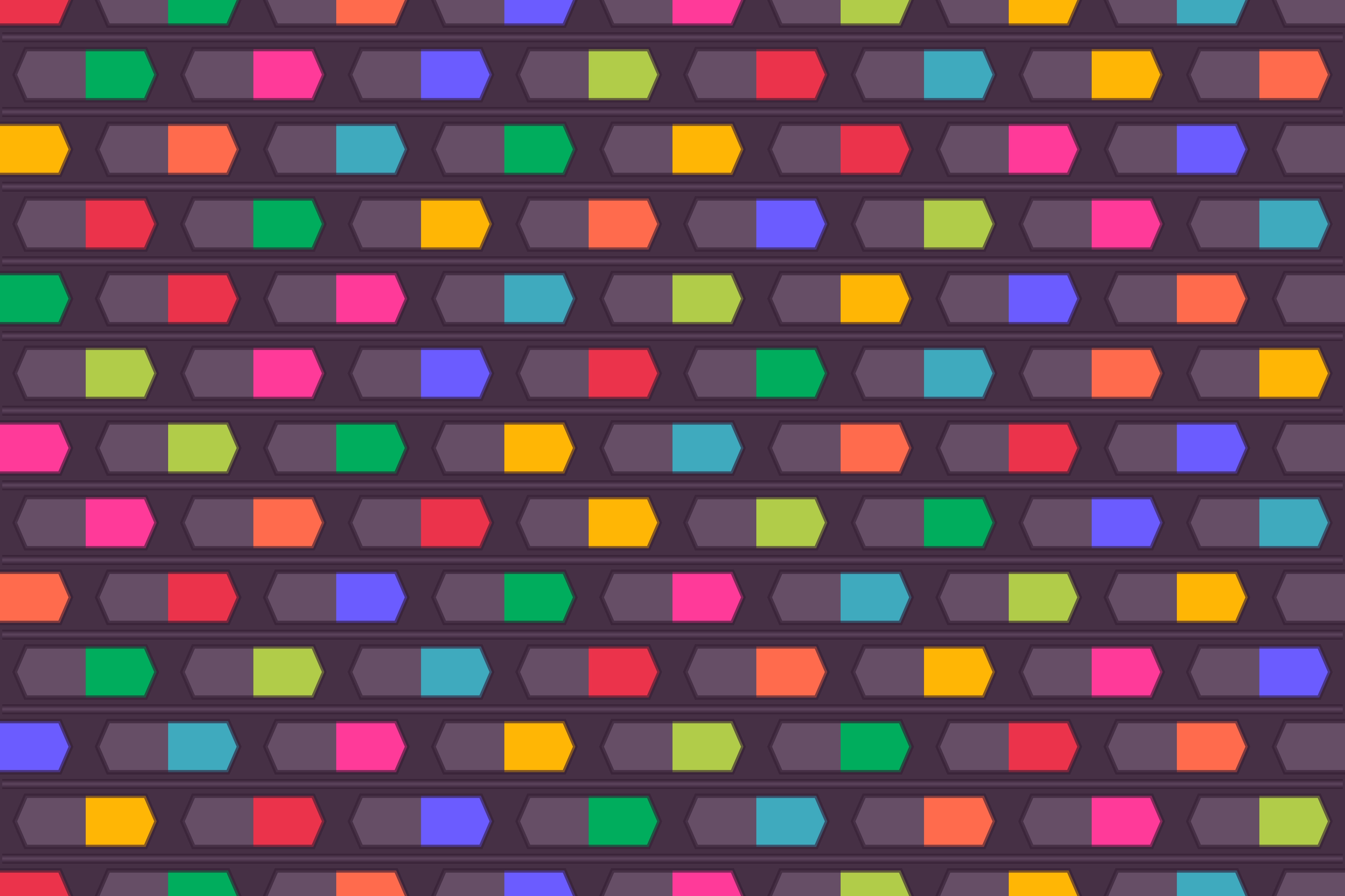 no people, variation, wall - Building Feature, multi colored, computer Graphic, indoors, modern, textile, Pattern, purple, shapes, HD Wallpaper