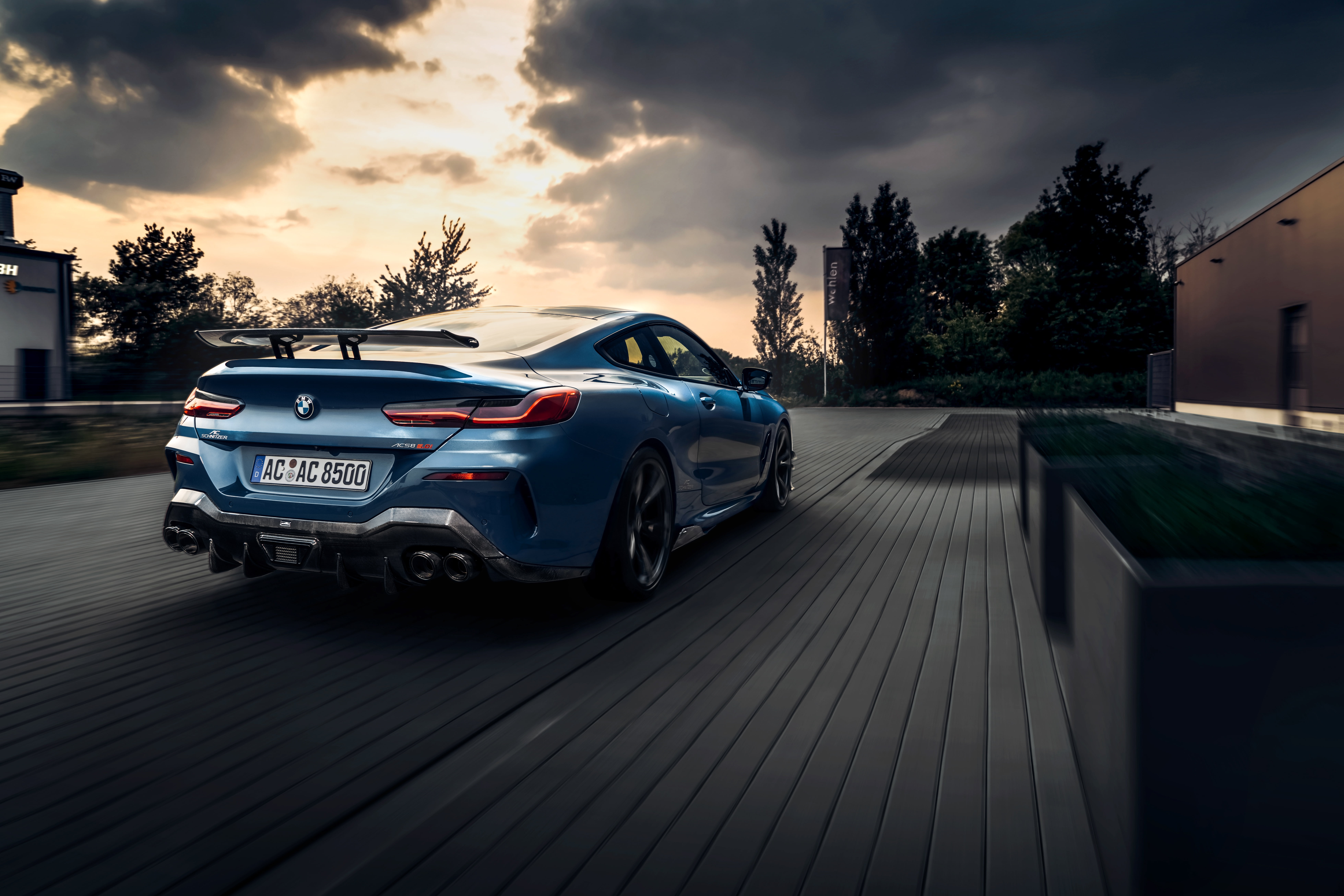 lights, clouds, machine, G15, AC Schnitzer, BMW, M850i, ACS8 5.0i, 8K, coupe, HD Wallpaper