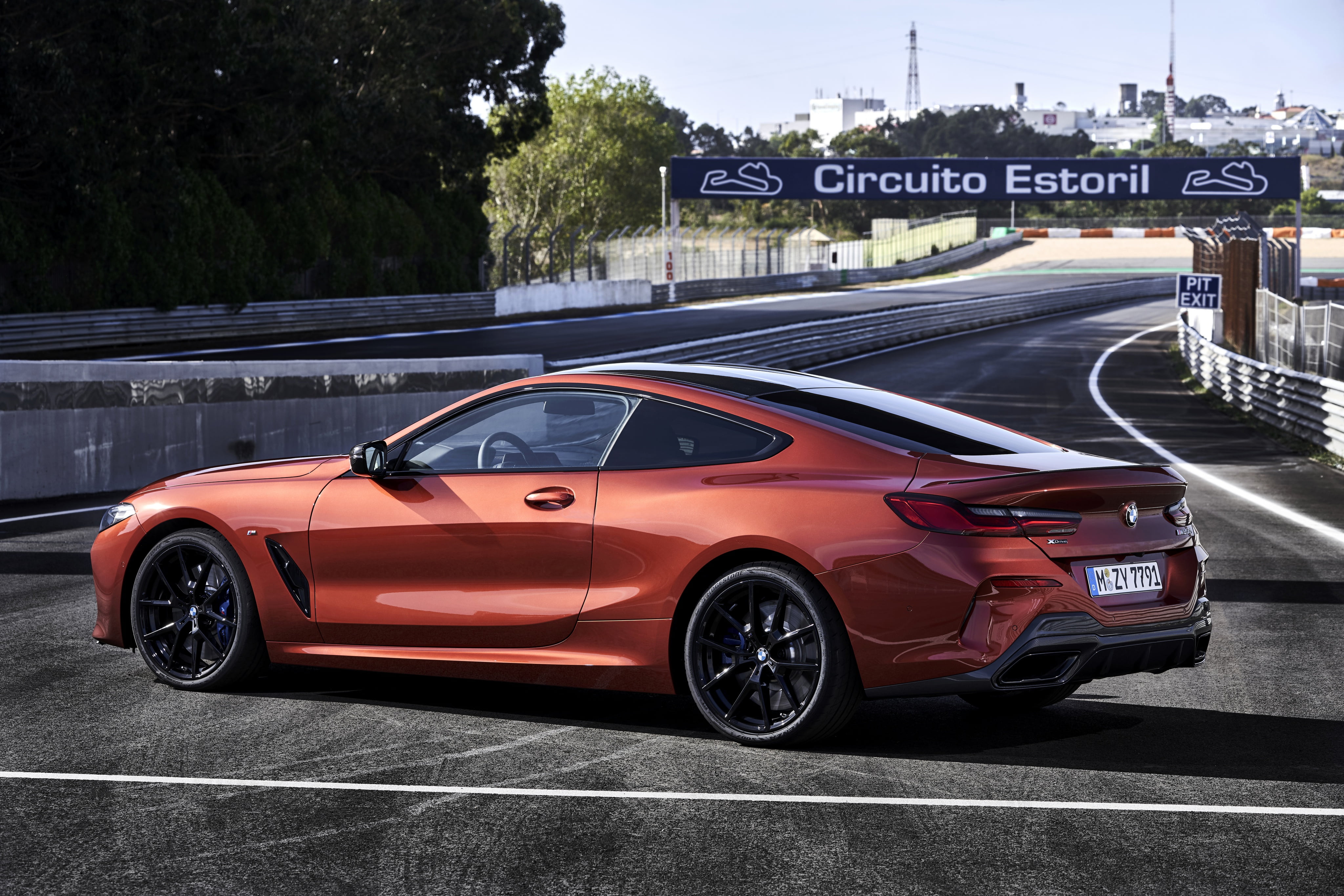 dark orange, M850i xDrive, Eight, 4K, 2018, Coupe, 8-Series, G15, around the track, BMW, HD Wallpaper