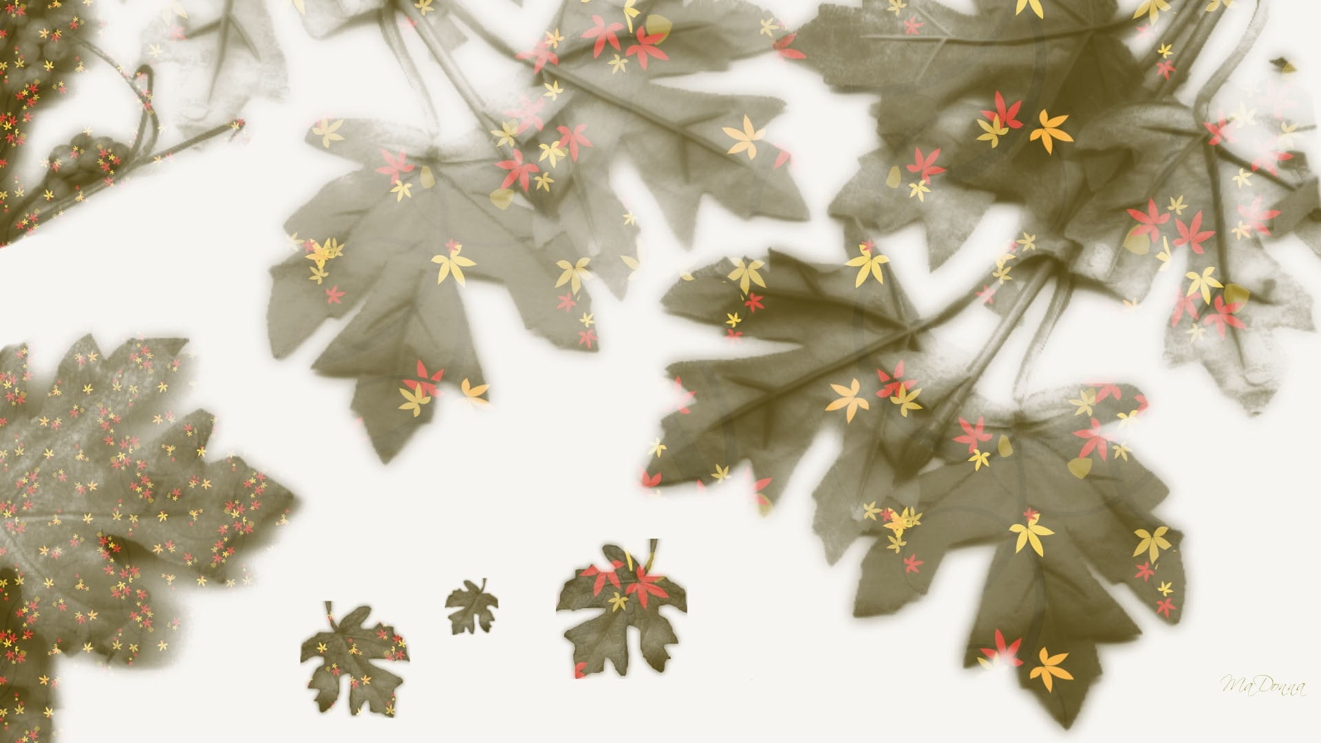 firefox, nature, abstract, fall, hd, autumn, clusters, leaves, firefox persona, 1080P, persona, HD Wallpaper