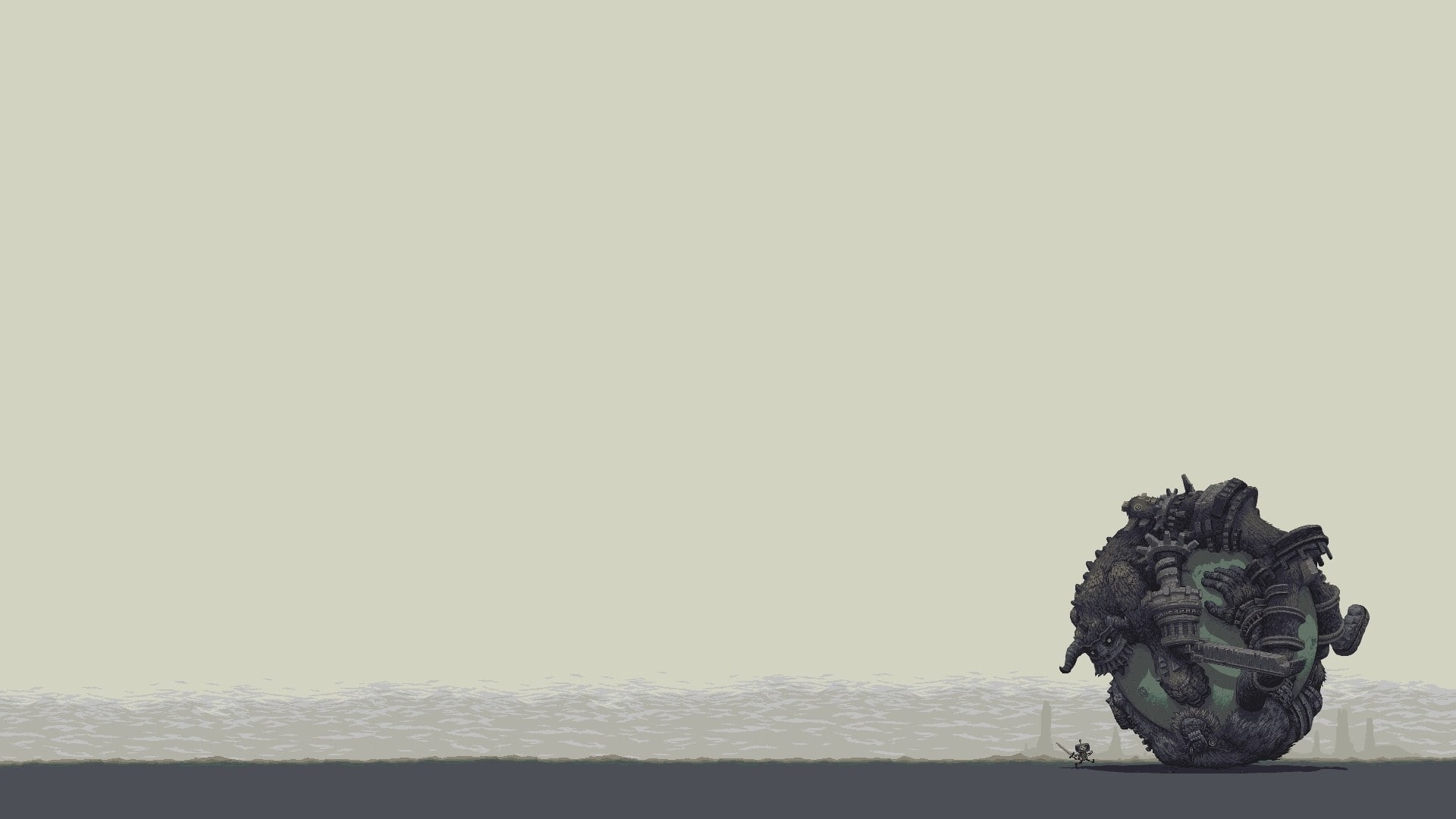 Katamari, minimalism, retro games, 1080P, HD Wallpaper