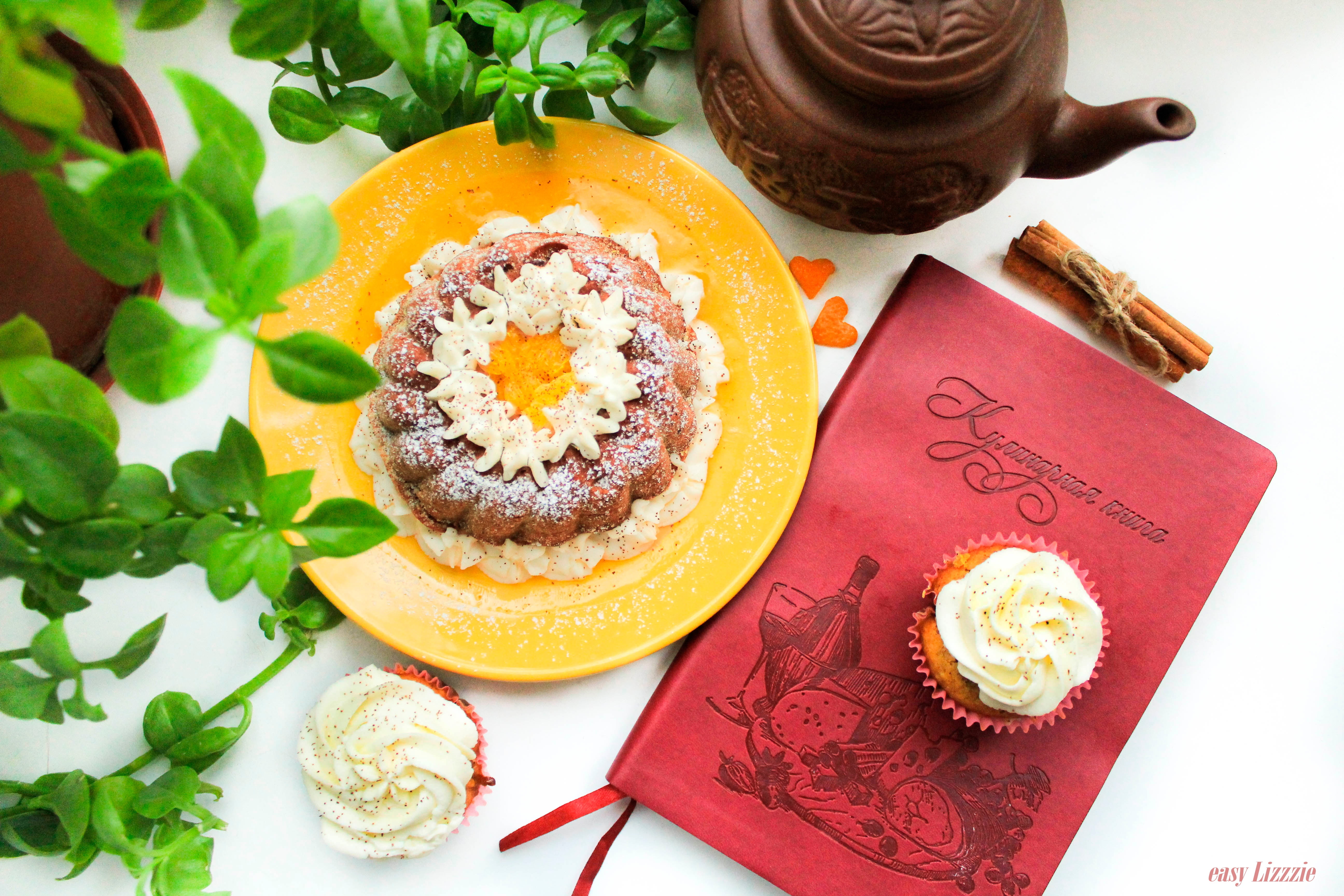 cinnamon, 5K, spicy, Christmas cupcake, cake, orange, cupcake, cookbook, winter, cooking, HD Wallpaper