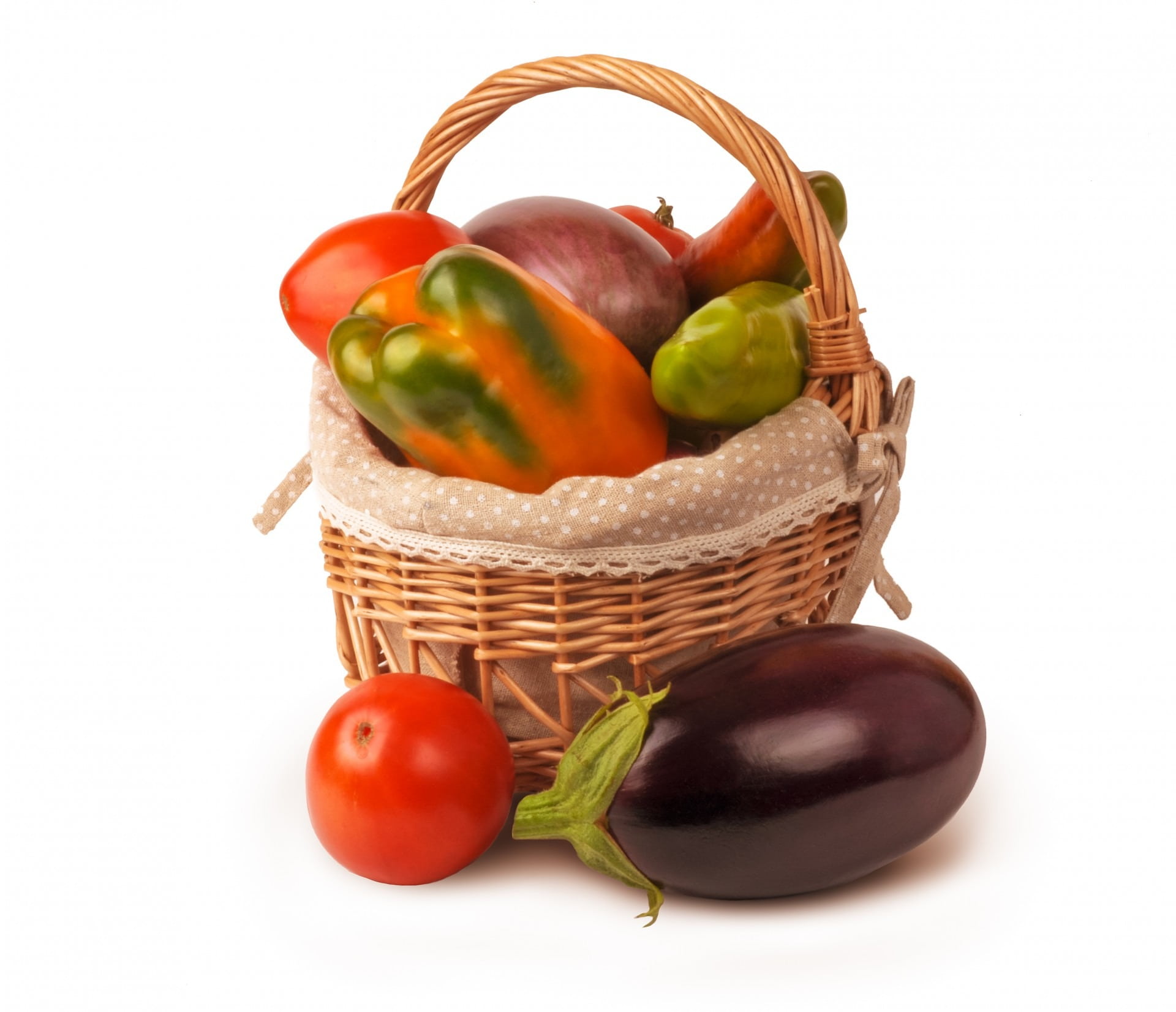 container, autumn, freshness, no people, organic, still life, indoors, vegetables, storage, red, eggplant, tomato, food, organic foods, vegetable, harvesting, HD Wallpaper