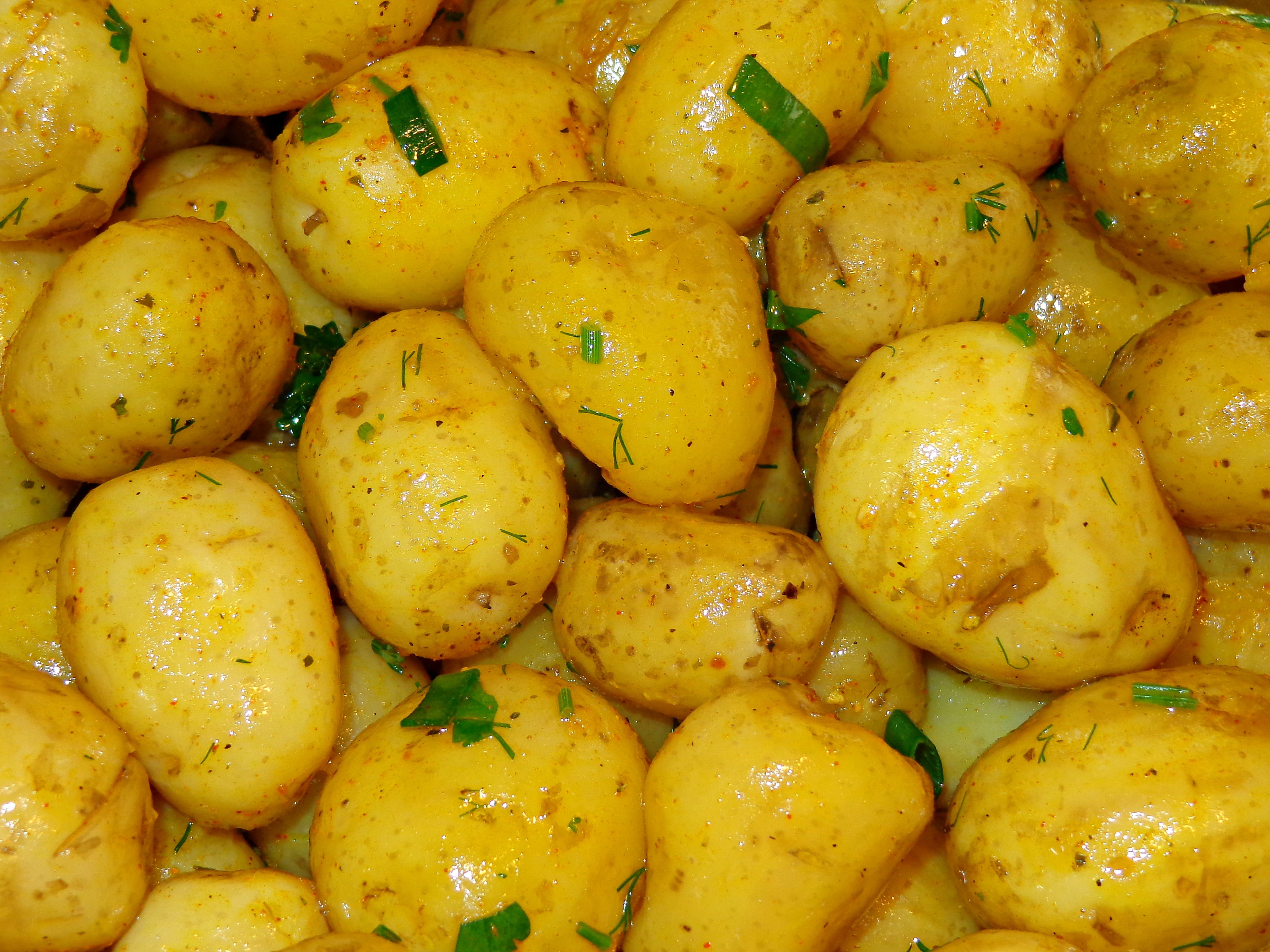 prepared Potato, yellow, dinner, 4K, healthy eating, no people, Fresh, luncheon, closeup, large group of objects, food, healthy, a vegetable, the cultivation of, HD Wallpaper