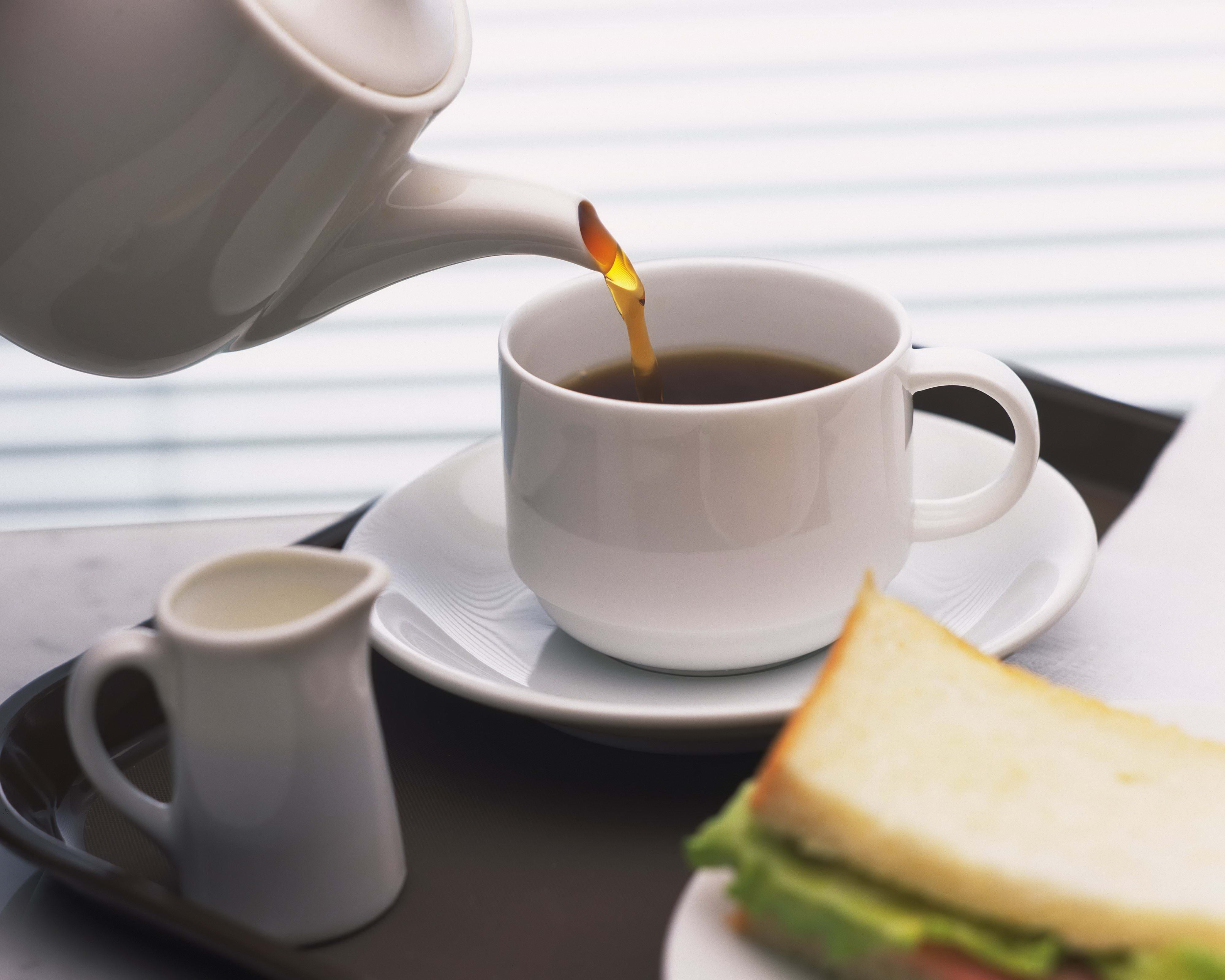 tea leaves, breakfast, 4K, cup, no People, crockery, teapot, tea - hot drink, cafe, coffee - Drink, brown, freshness, caffeine, indoors, tea, black Color, HD Wallpaper