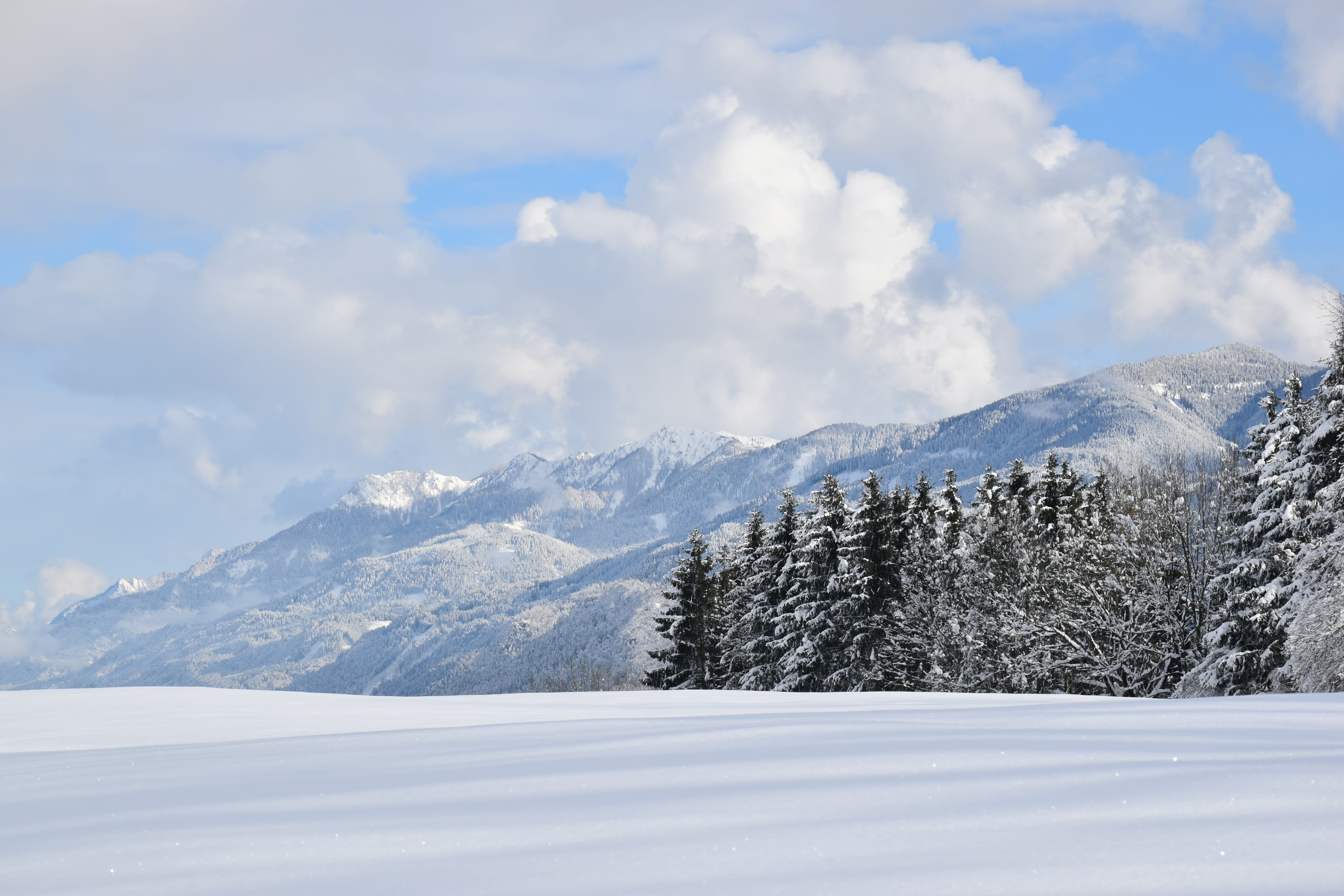 tranquility, 5K, clouds, place, non-urban scene, mountain summit, no people, range, season, cloud - sky, winter, white color, cold, beauty in nature, landscape, HD Wallpaper