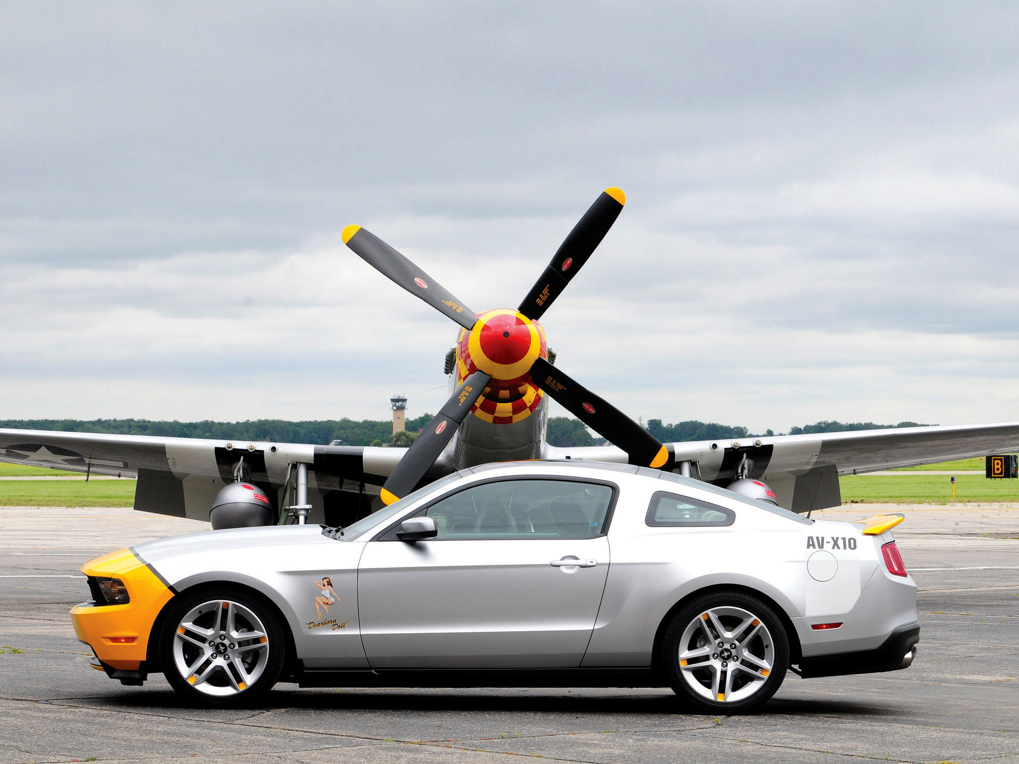 2010, tuning, muscle, ford, mustang, 1080P, av x10, HD Wallpaper