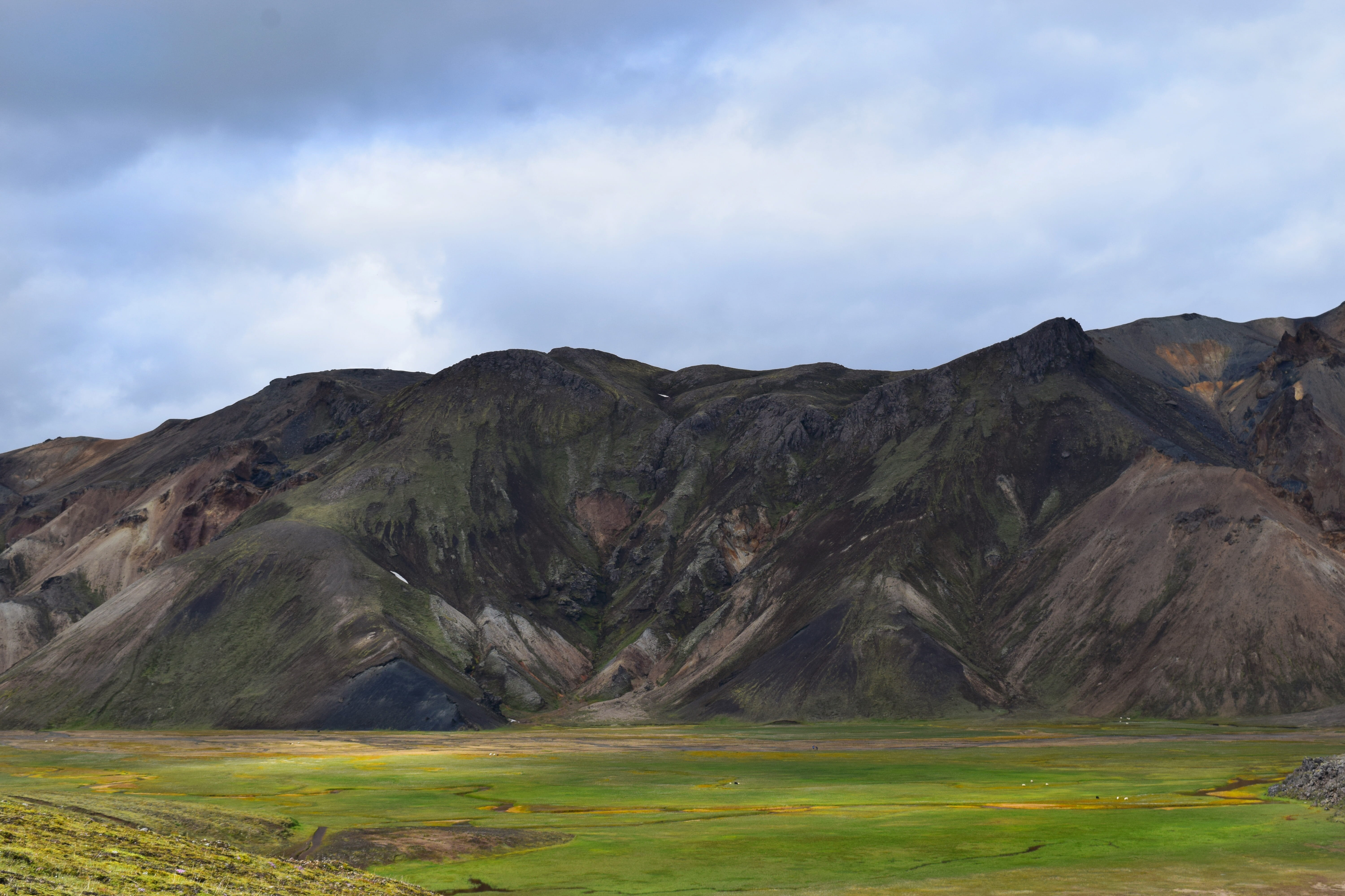 mountain Range, cloudy, orkhon Valley, photography, tranquil scene, non-urban scene, scenery, sky, landscape, field, iceland, beauty in nature, cloud - Sky, HD Wallpaper