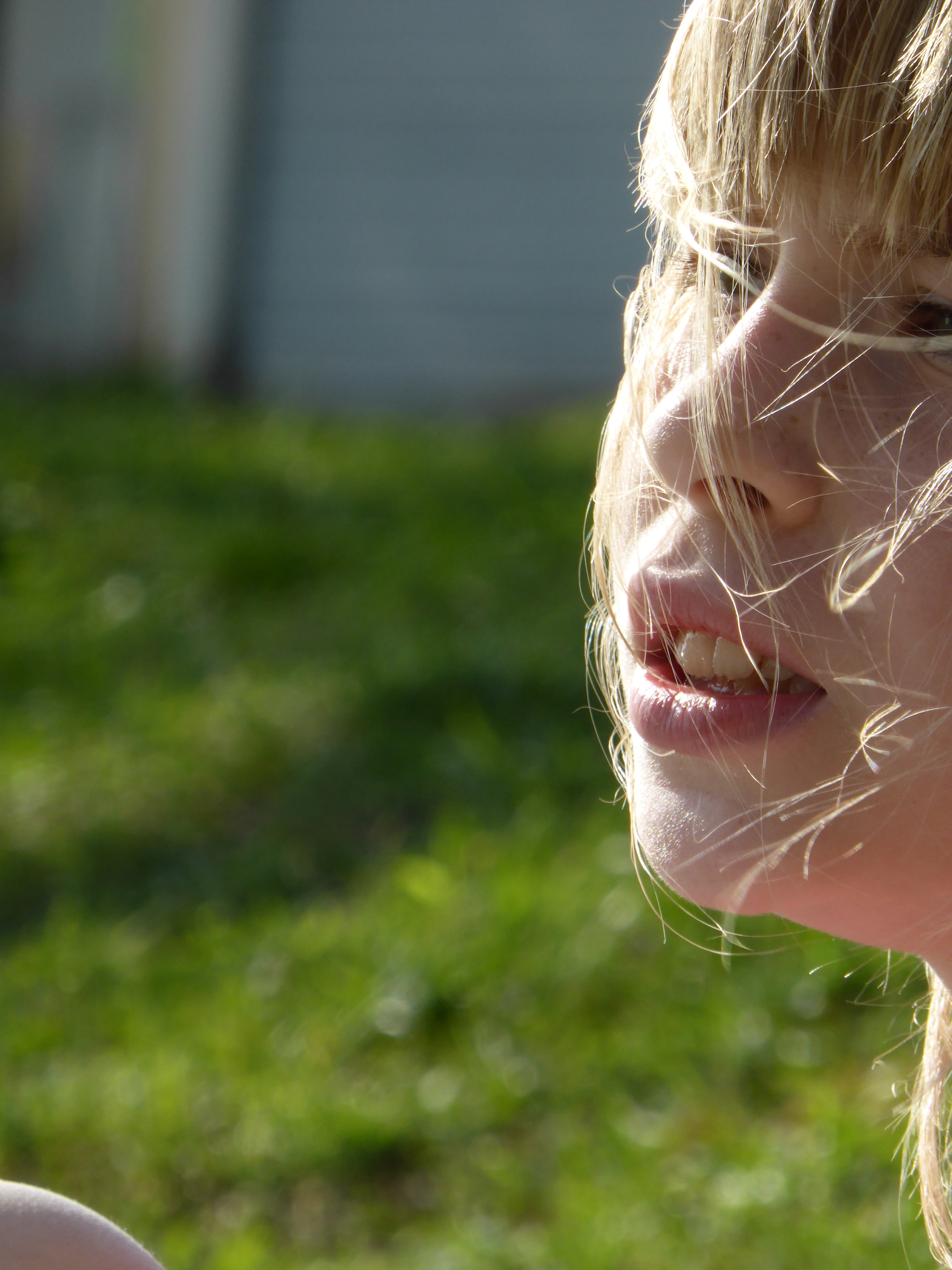 women, portrait, windswept hair, girl, hair, blond Hair, childhood, leisure activity, day, adult, 4K, human Face, cheerful, nature, real people, mouth, Phone HD Wallpaper