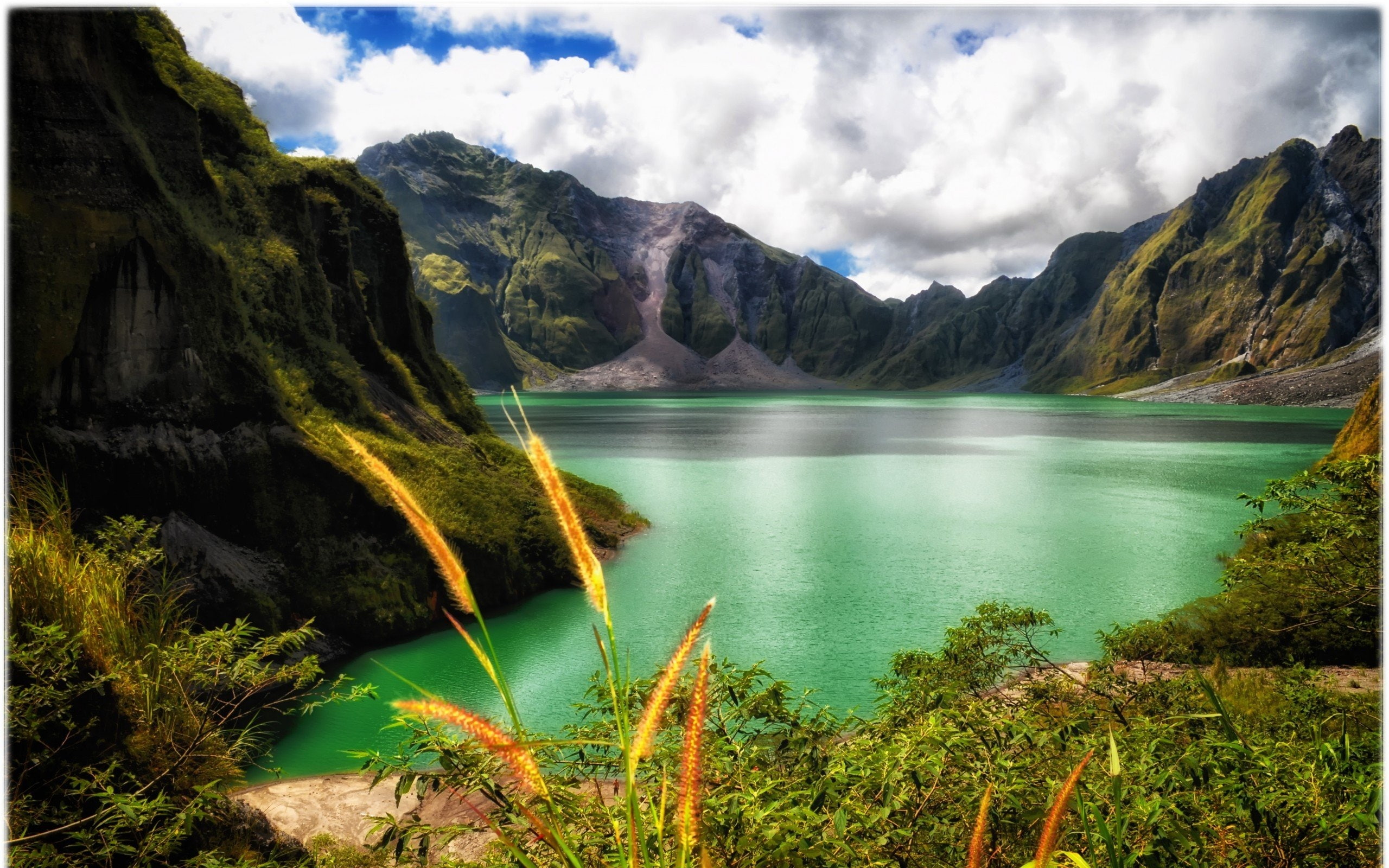 enlarge, beautiful, 2K, lake, mountain, scenery, HD Wallpaper