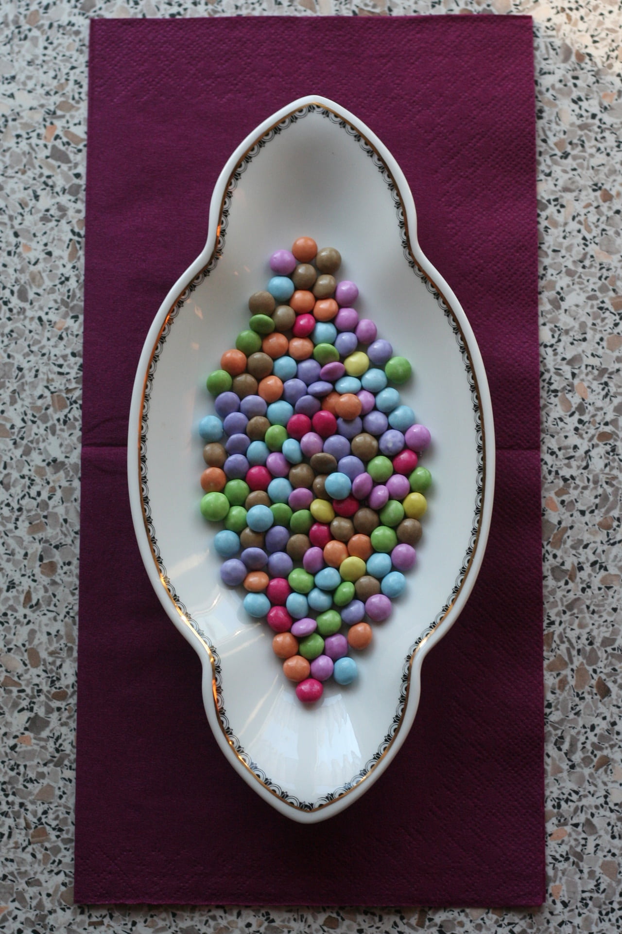 multi Colored, variation, temptation, sweet, still life, 1080P, design, indoors, decoration, brand, food and drink, high angle view, close-up, shape, chocolate lentils, Phone HD Wallpaper