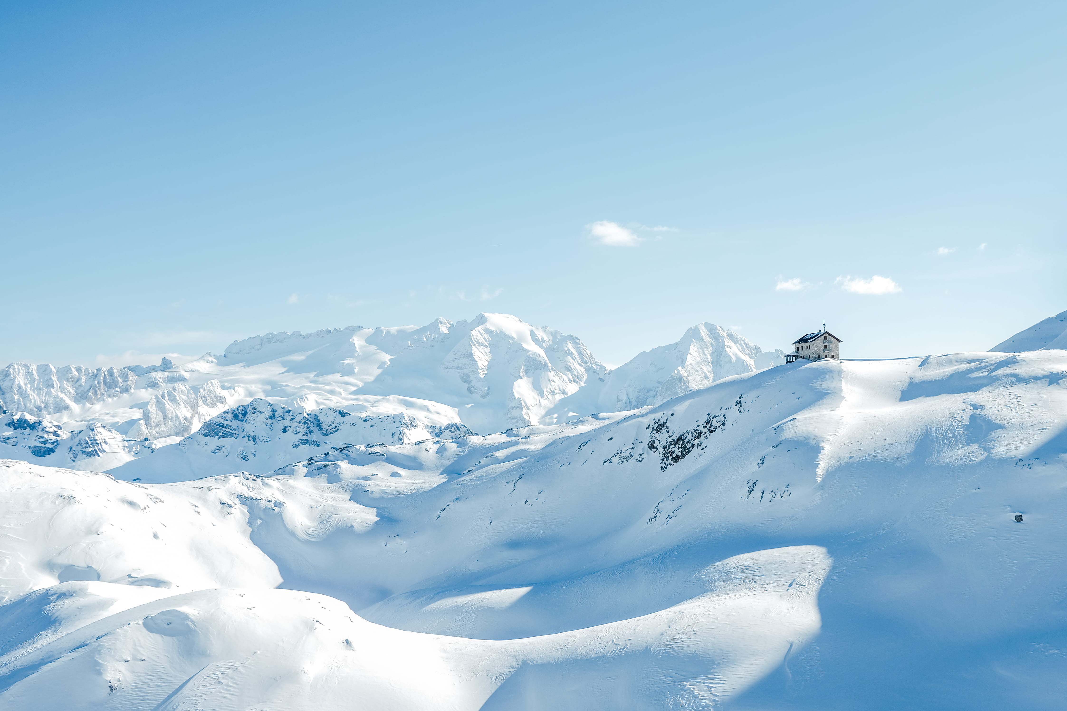 tranquility, cold, blue, mountains, sky, peak, beautiful, white, non-urban scene, mountain peak, beauty, beauty in nature, landscape, glacier, HD Wallpaper