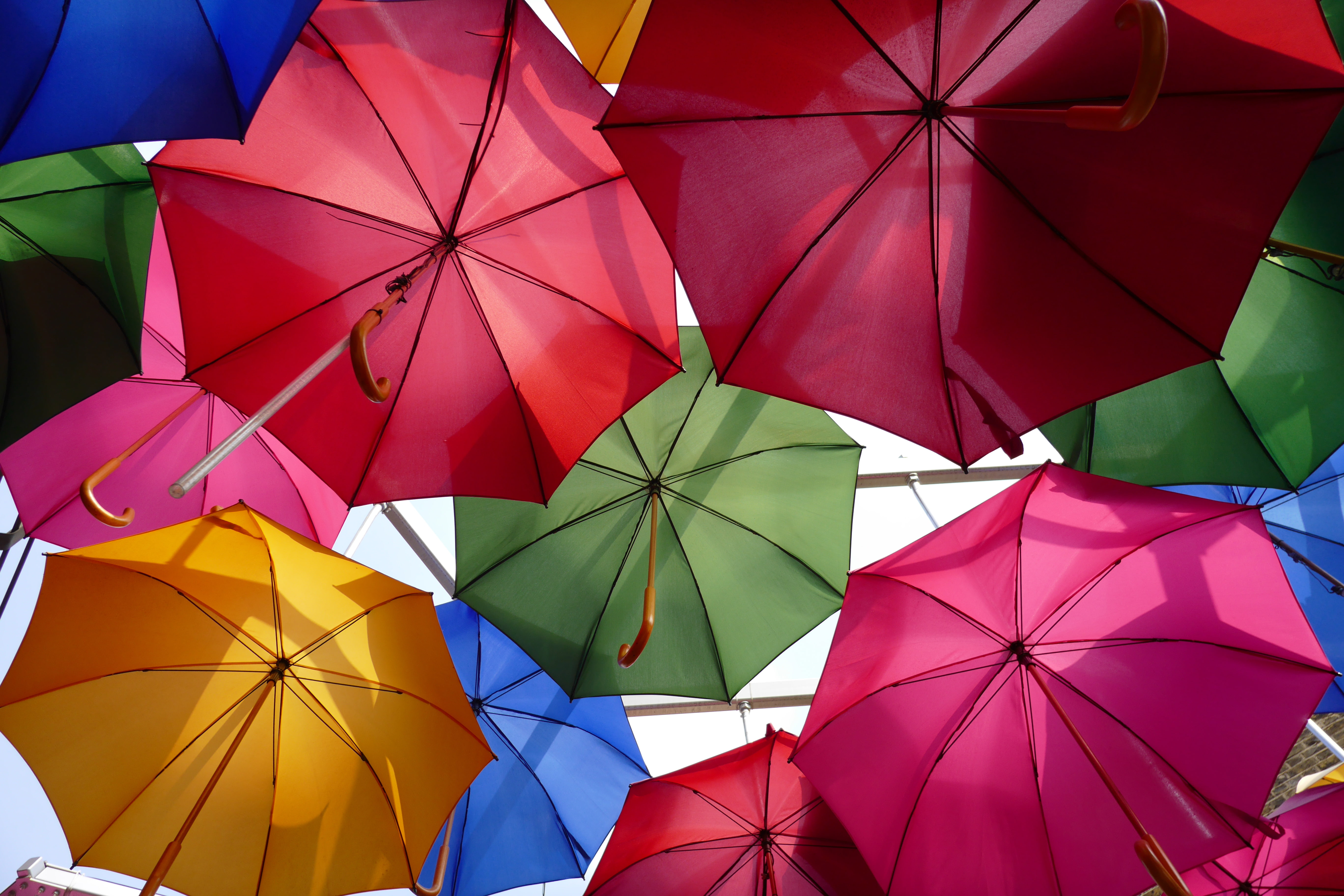 Sample, Panasonic Lumix CM1, Umbrellas, 5K, Stock, Colorful, HD Wallpaper