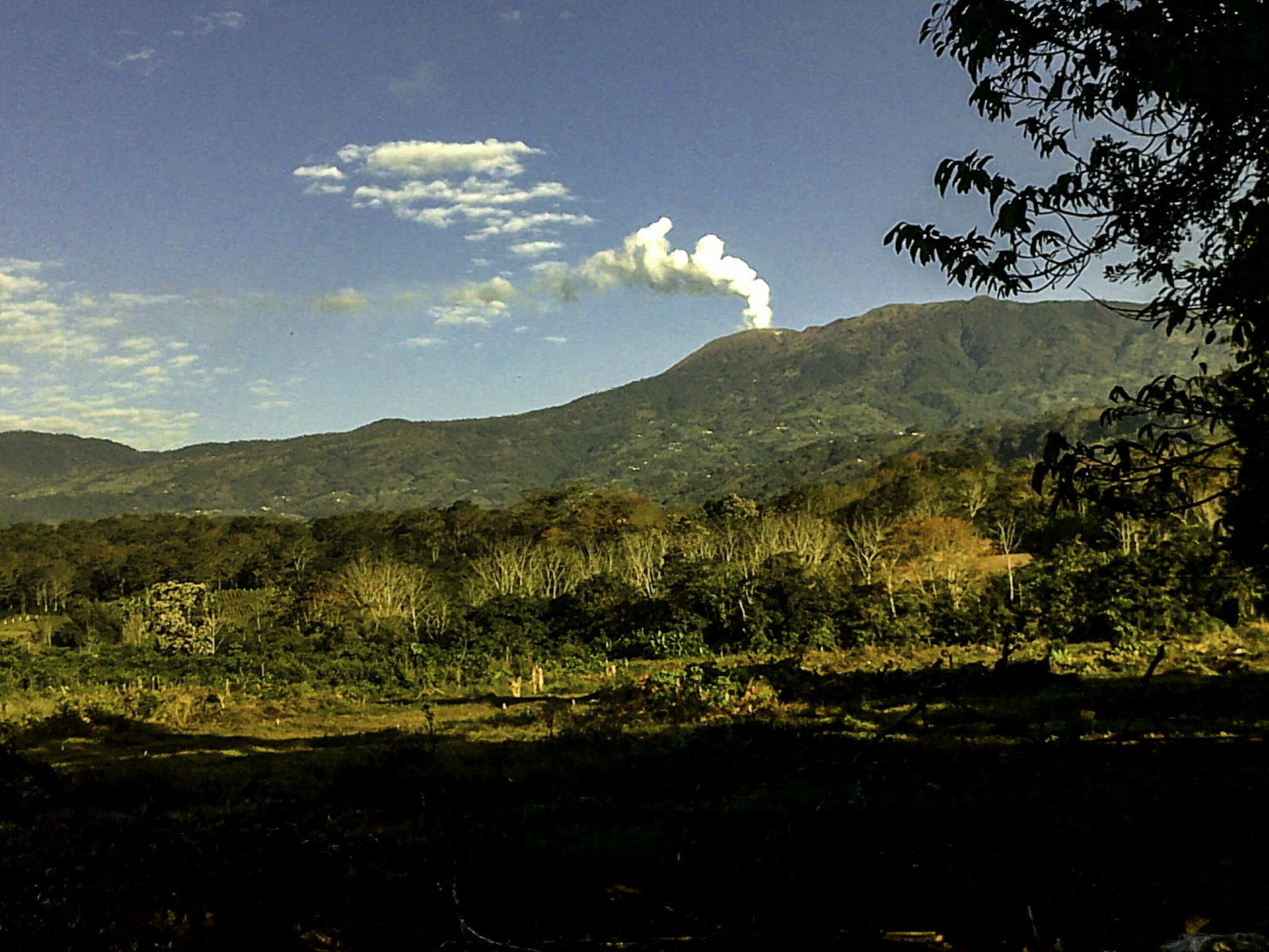 beauty in nature, no people, environment, mountain peak, day, plant, eruption, growth, public domain, volcano, cloud - sky, tree, Costa Rica, tranquility, HD Wallpaper