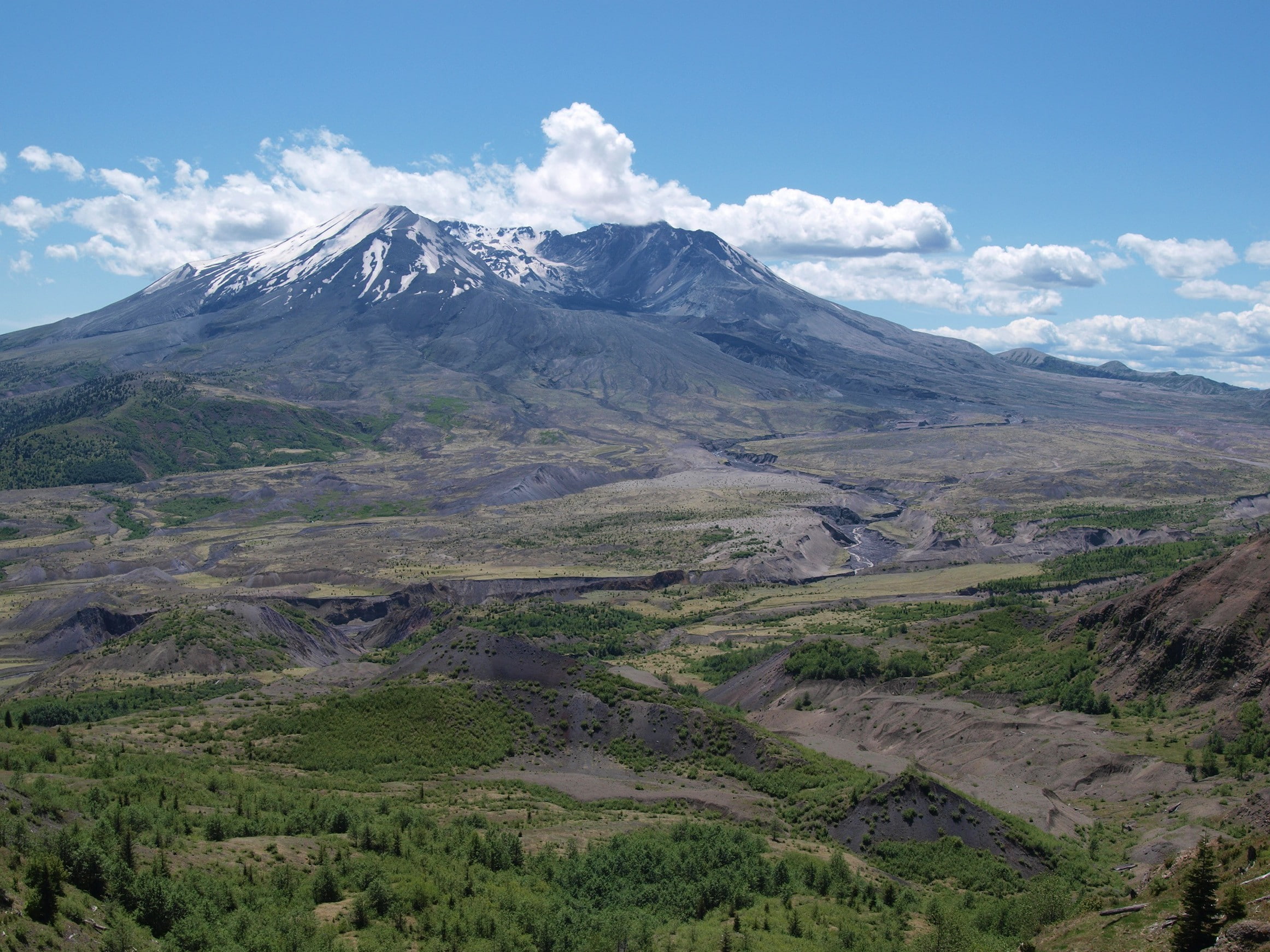 Wilderness, forest, volcano, mountain, Glaciers, 1080P, destruction, Mount St. Helens, Washington State, HD Wallpaper