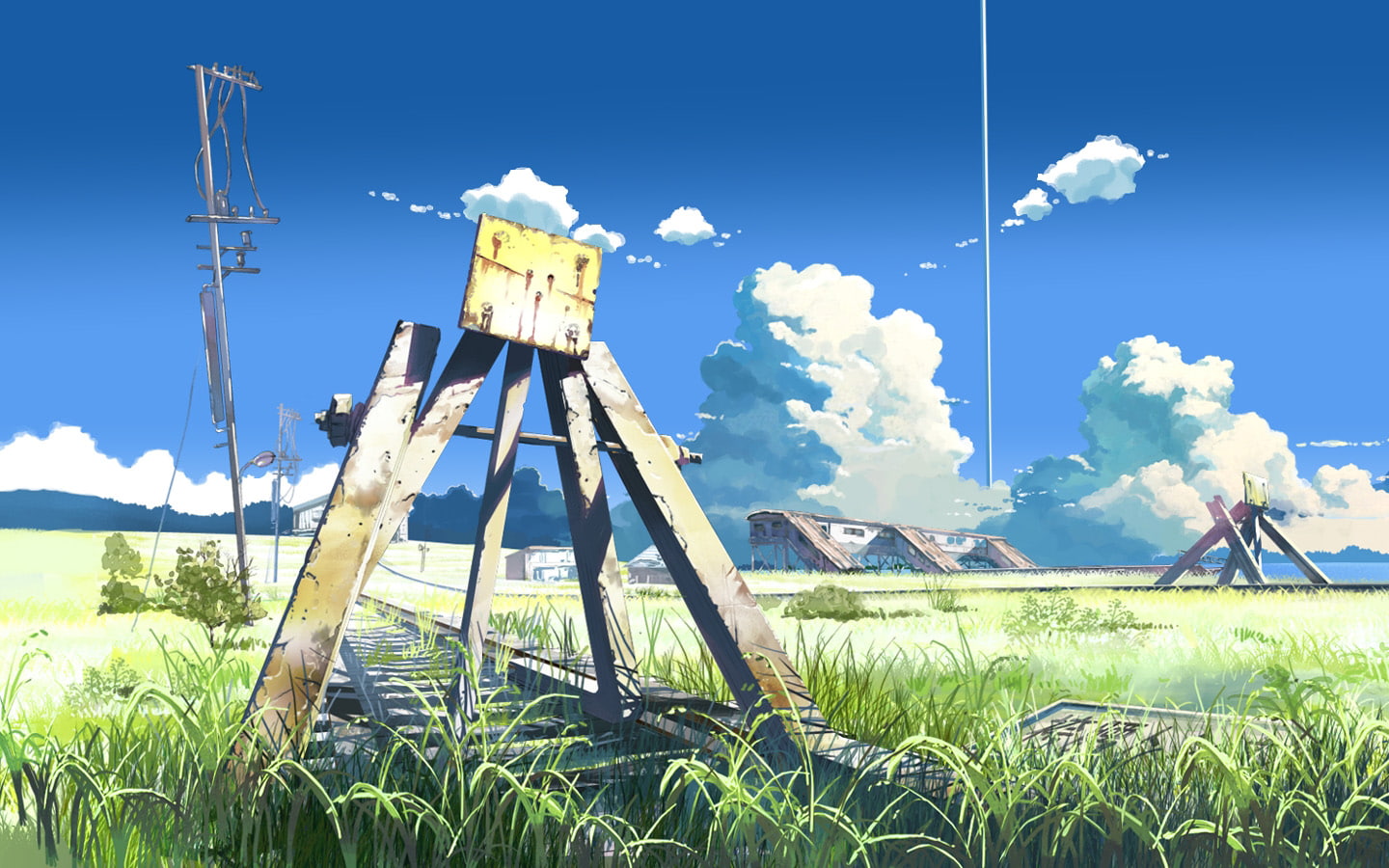 rail, makoto, track, hd, 720P, digital/artwork, anime, shinai, HD Wallpaper