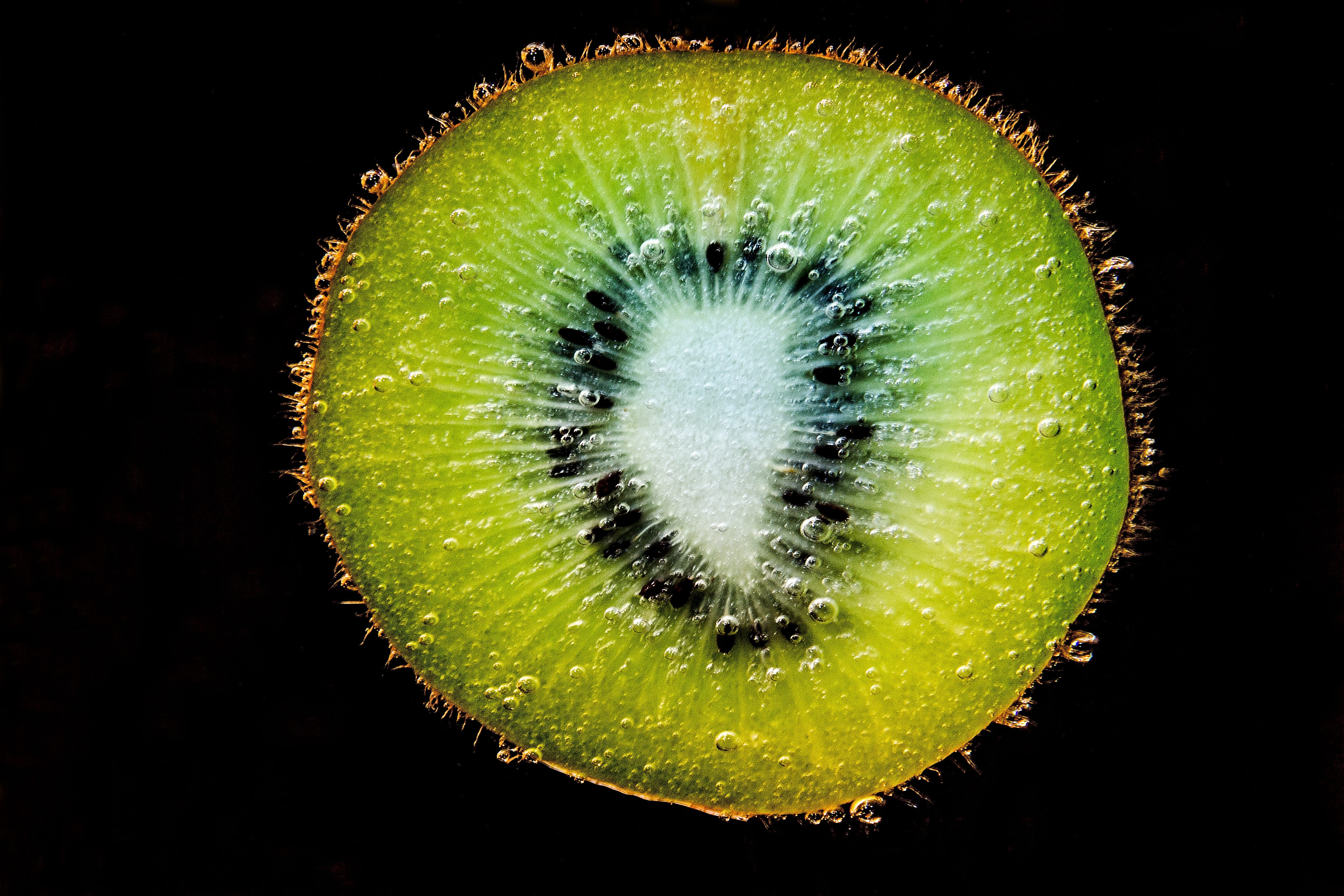 nature, section, cross section, slice, freshness, cross, green, fruit, halved, still life, indoors, green color, 5K, studio shot, healthy eating, cut, HD Wallpaper
